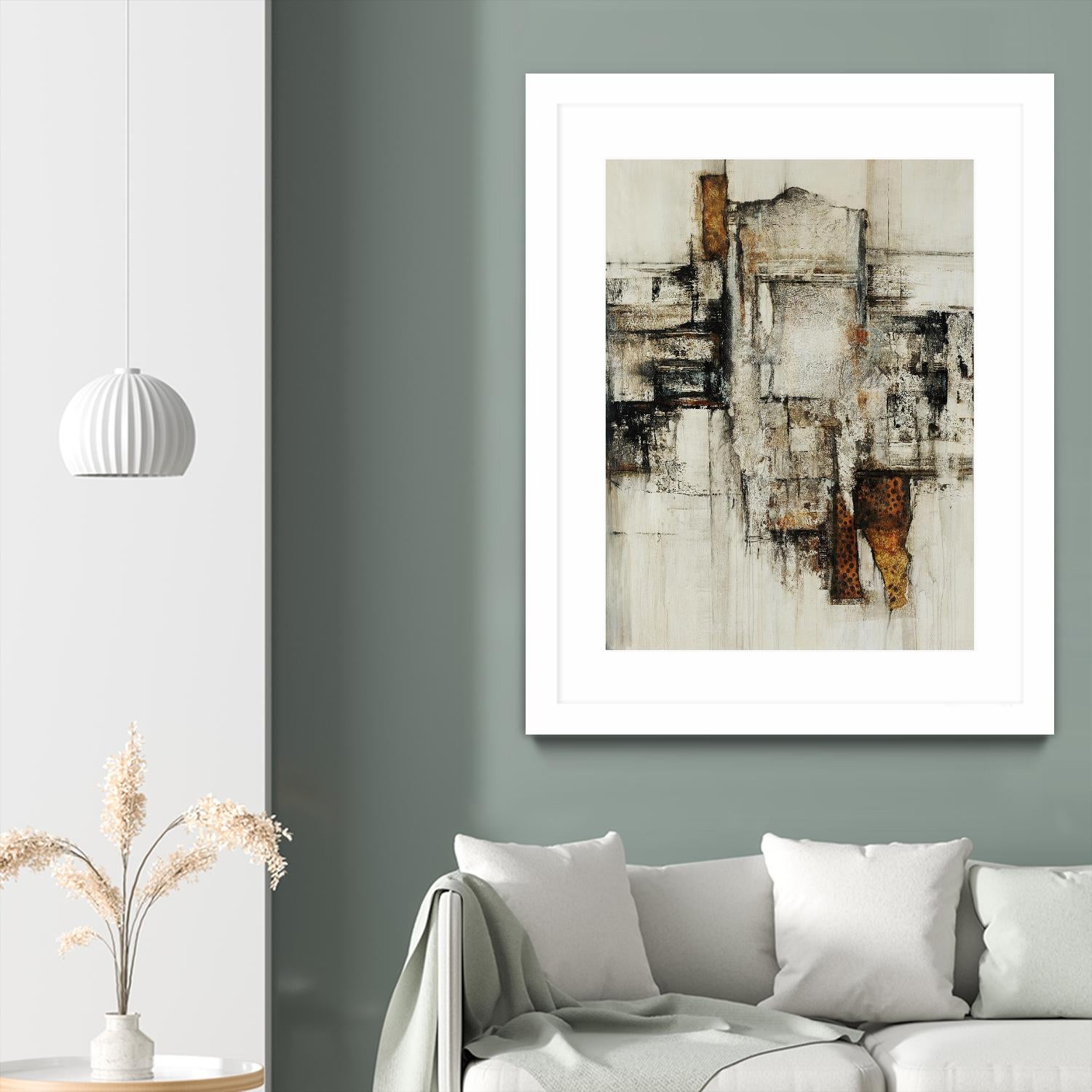 Paper Performance I by Daleno Art on GIANT ART - beige abstract abstract