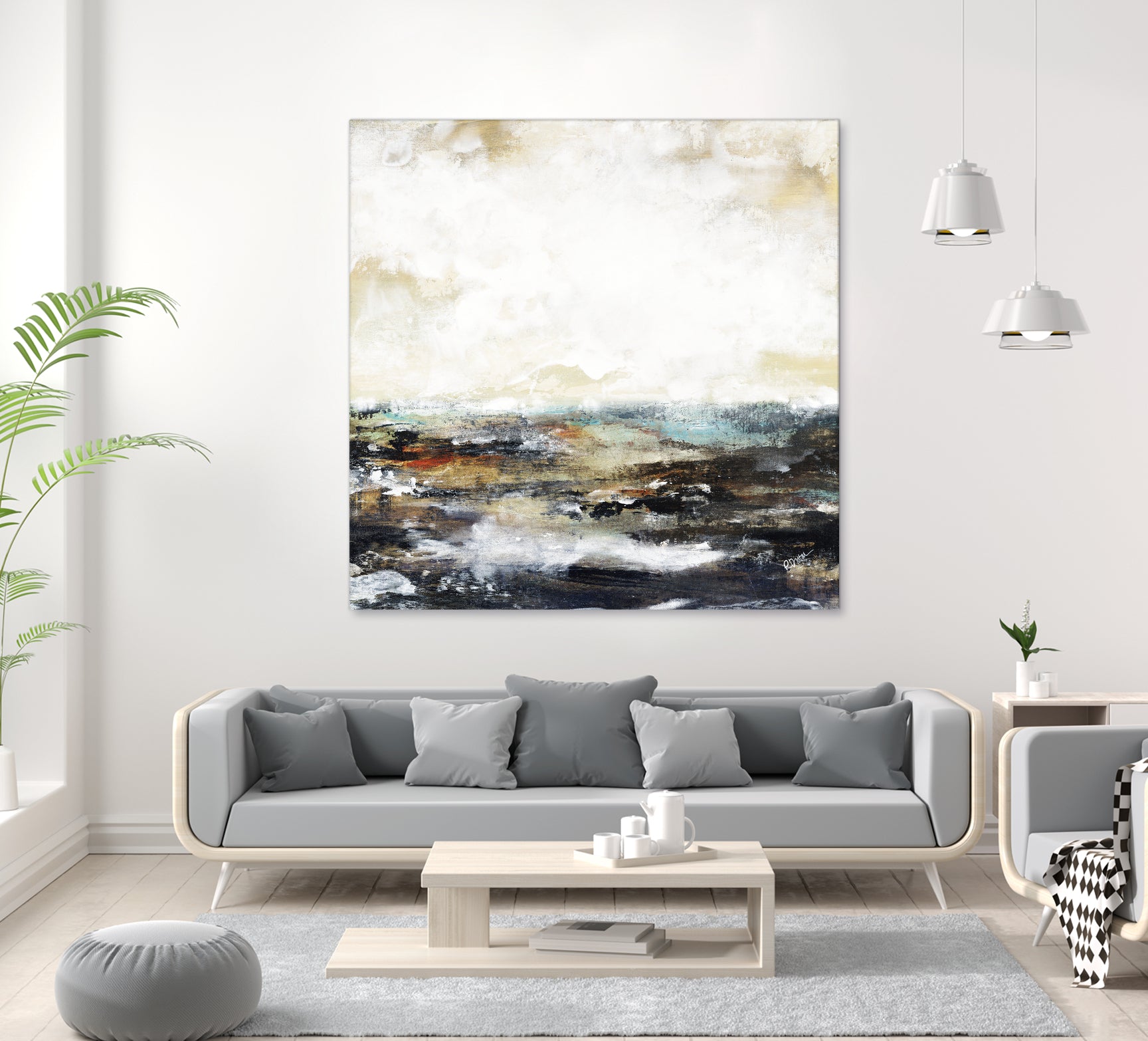 Troubled Waters I by Daleno Art on GIANT ART - multi abstract