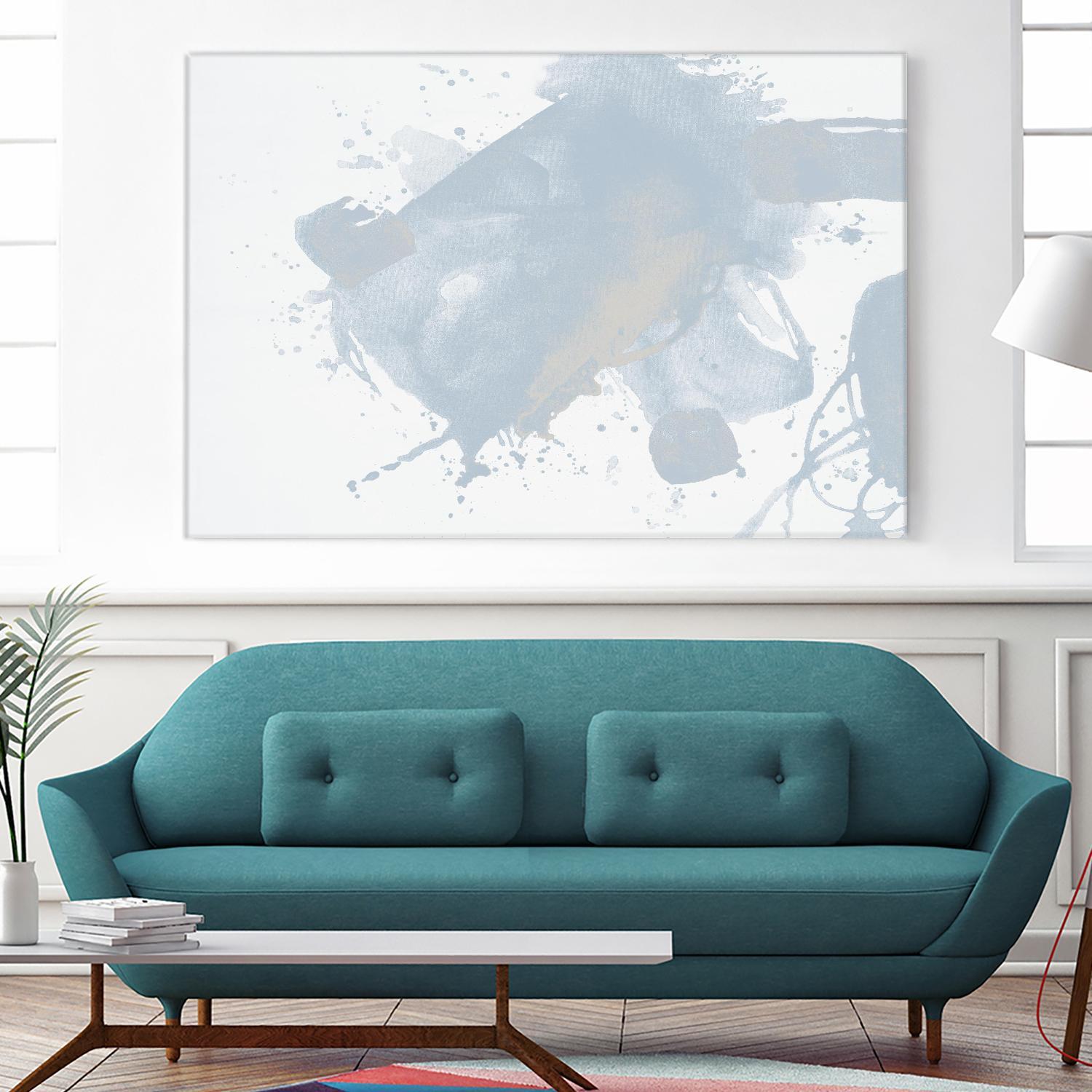 Baby Doll Blues V by Daleno Art on GIANT ART - blue abstract abstract