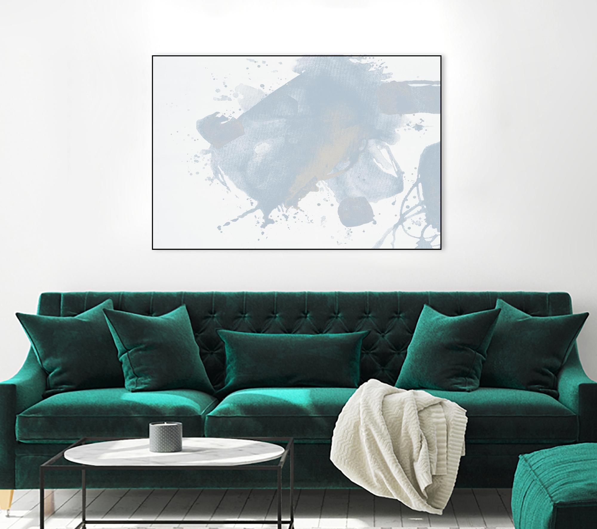 Baby Doll Blues V by Daleno Art on GIANT ART - blue abstract abstract