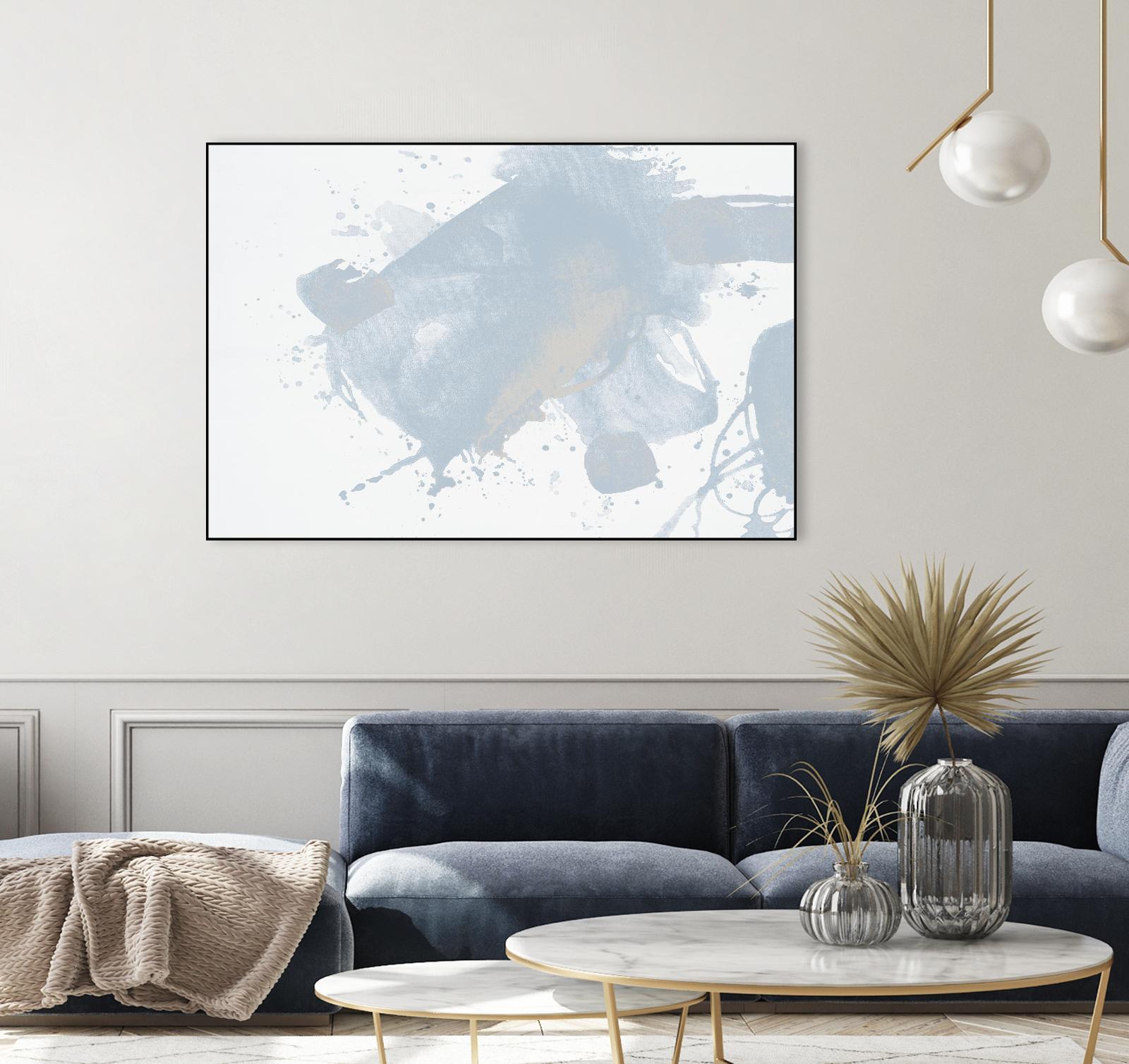 Baby Doll Blues V by Daleno Art on GIANT ART - blue abstract abstract