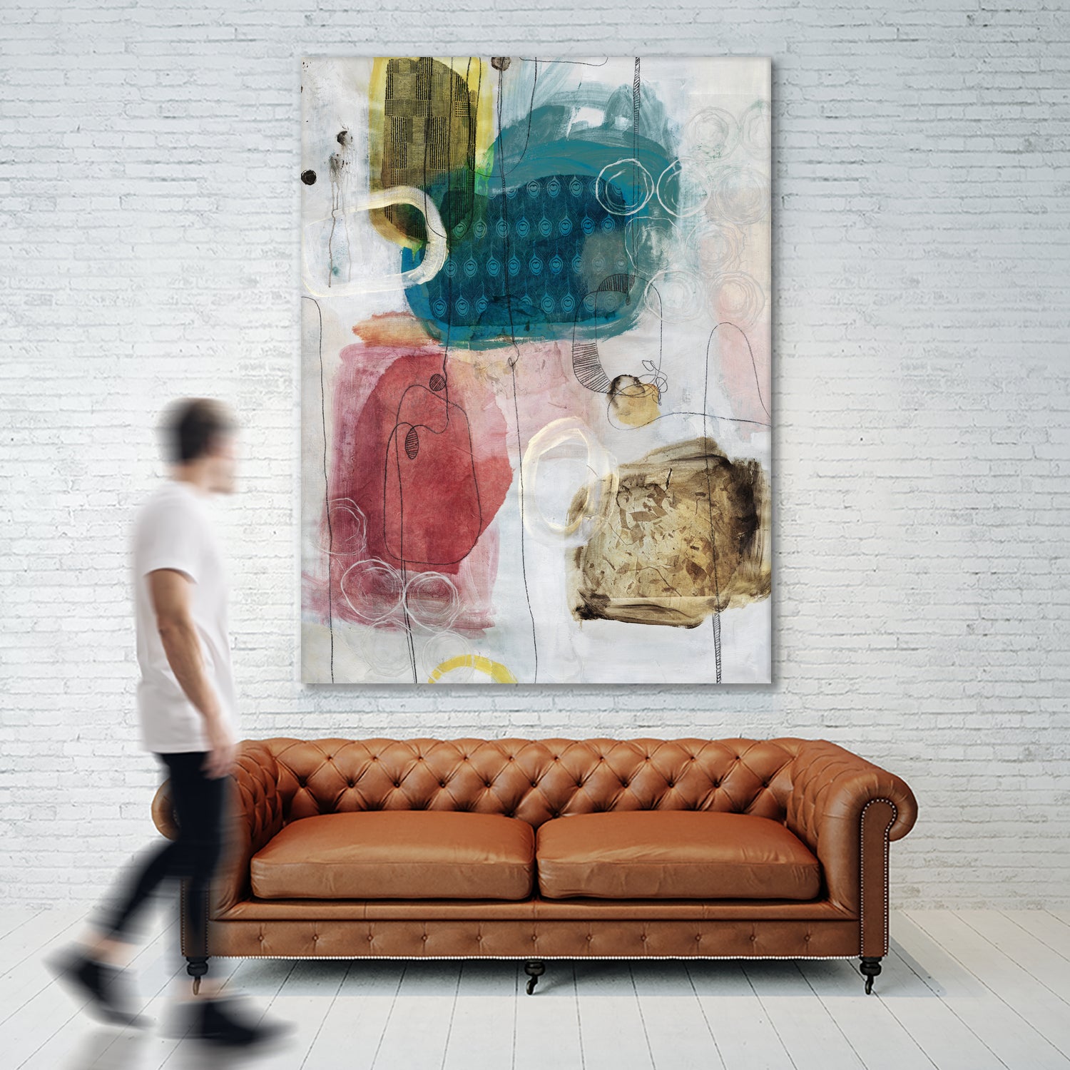 Flip Flop by Daleno Art on GIANT ART - multi abstract