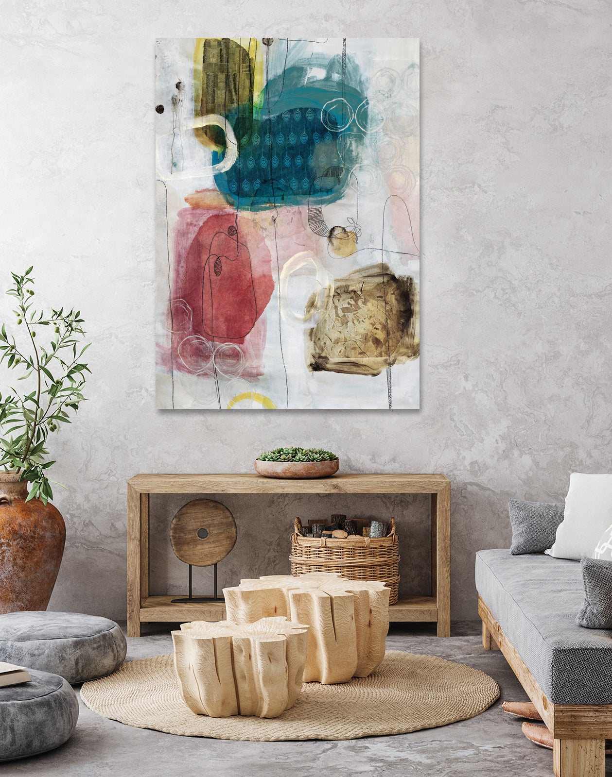 Flip Flop by Daleno Art on GIANT ART - multi abstract