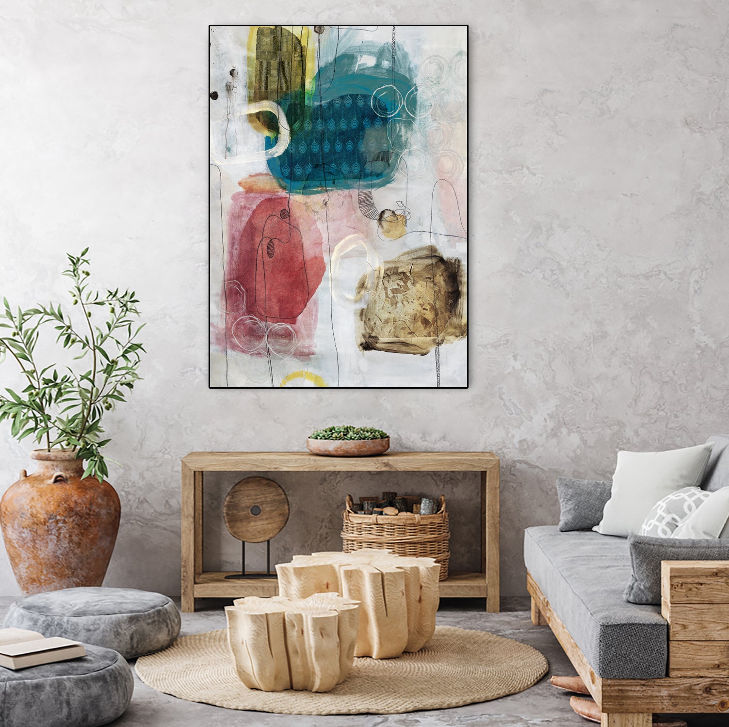 Flip Flop by Daleno Art on GIANT ART - multi abstract