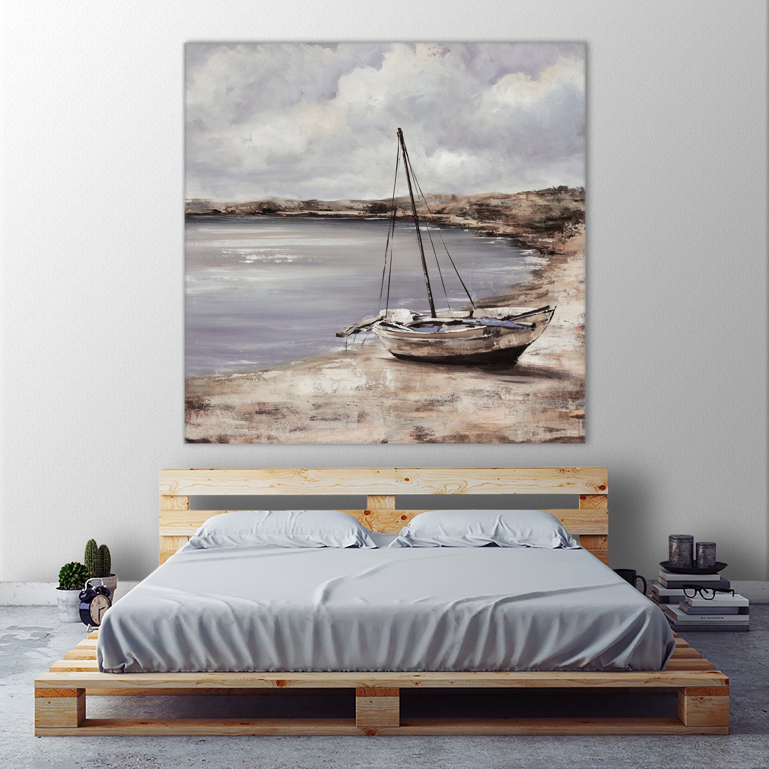 Patching for Summer by Daleno Art on GIANT ART - grey coastal