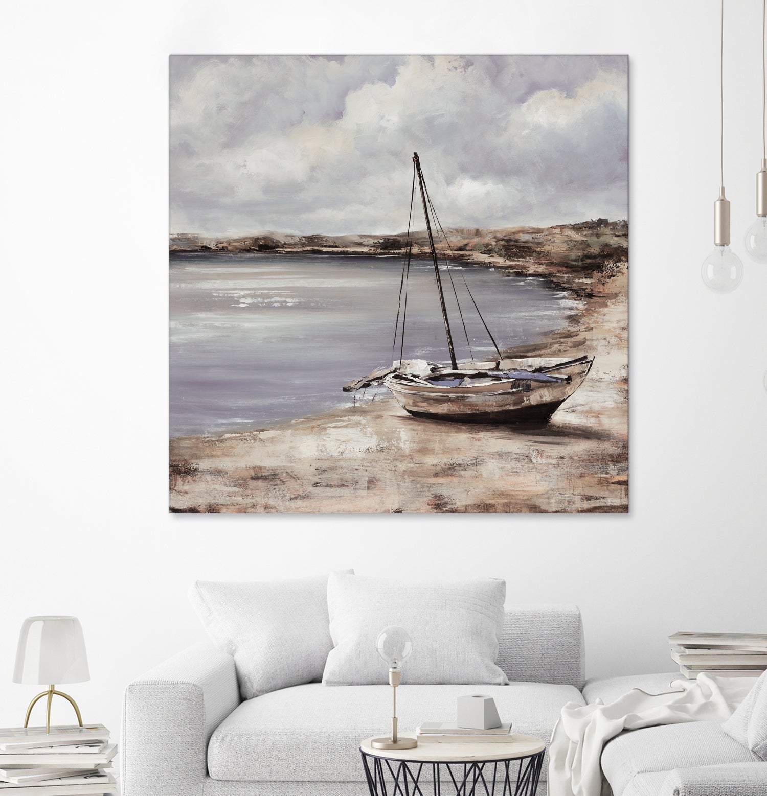 Patching for Summer by Daleno Art on GIANT ART - grey coastal