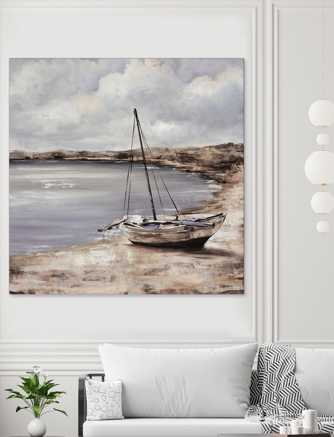 Patching for Summer by Daleno Art on GIANT ART - grey coastal