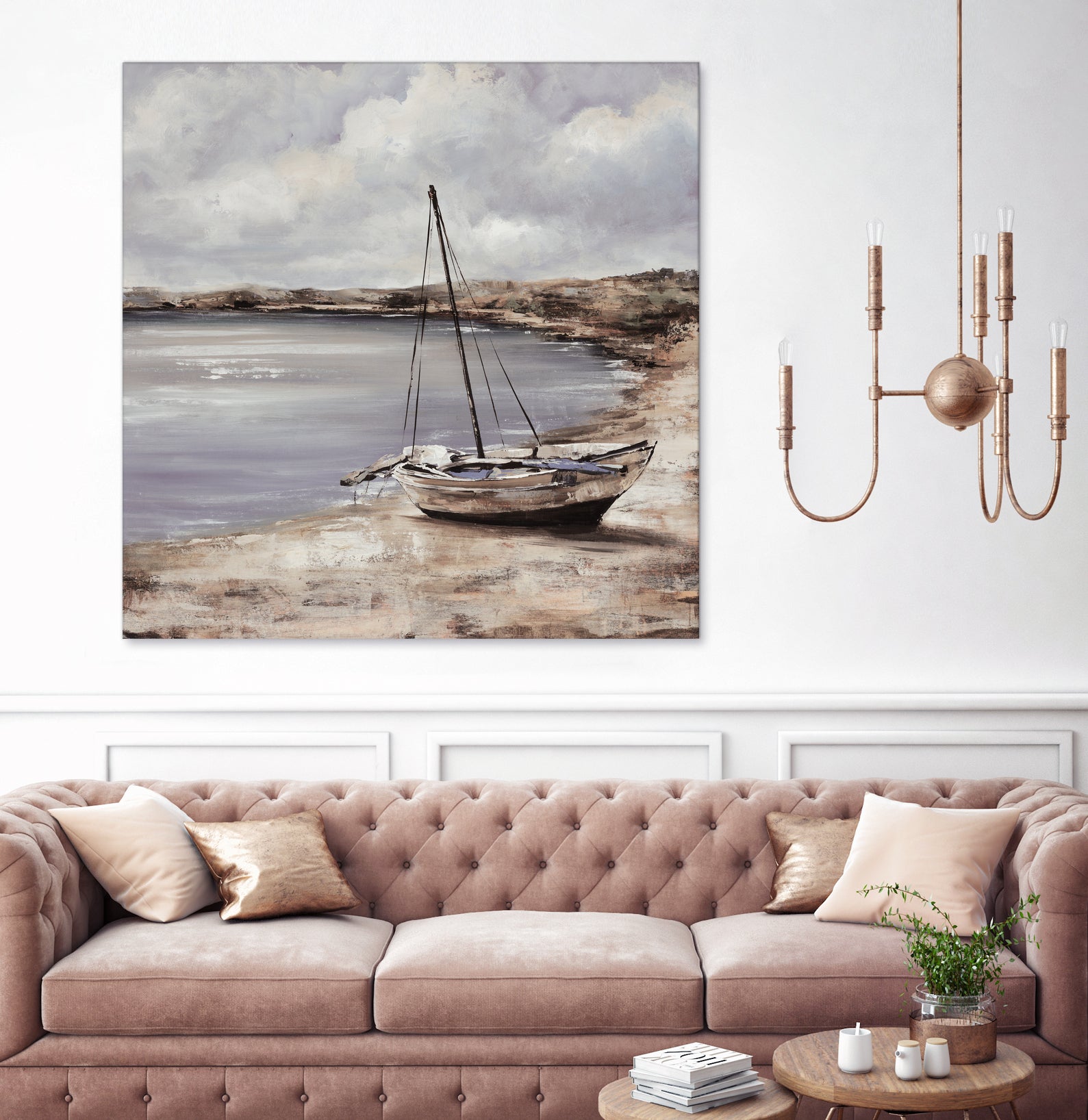 Patching for Summer by Daleno Art on GIANT ART - grey coastal