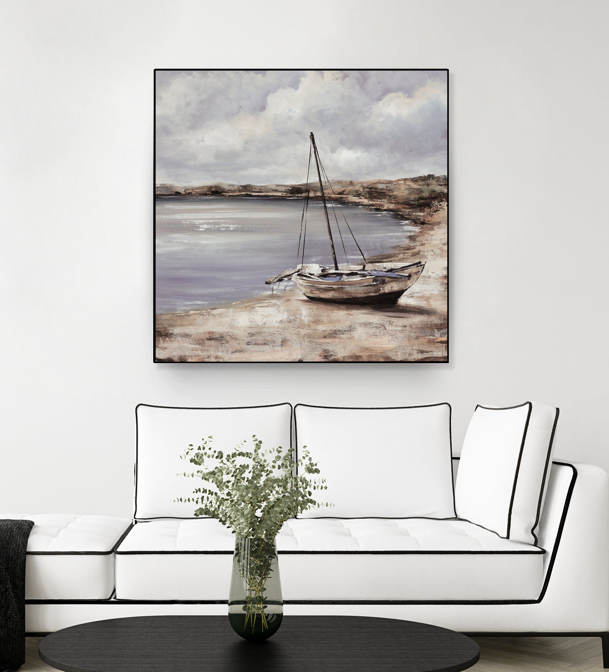 Patching for Summer by Daleno Art on GIANT ART - grey coastal