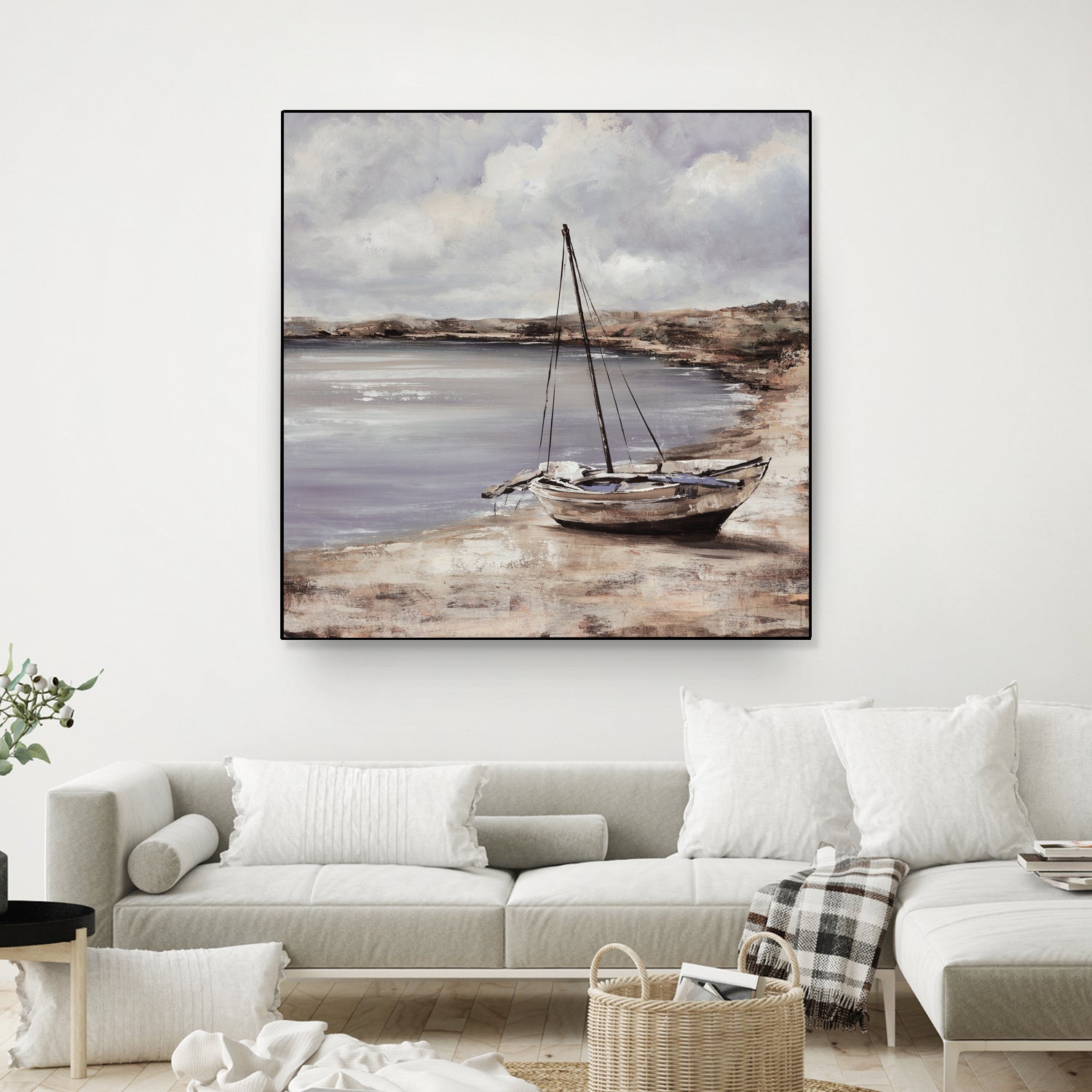 Patching for Summer by Daleno Art on GIANT ART - grey coastal