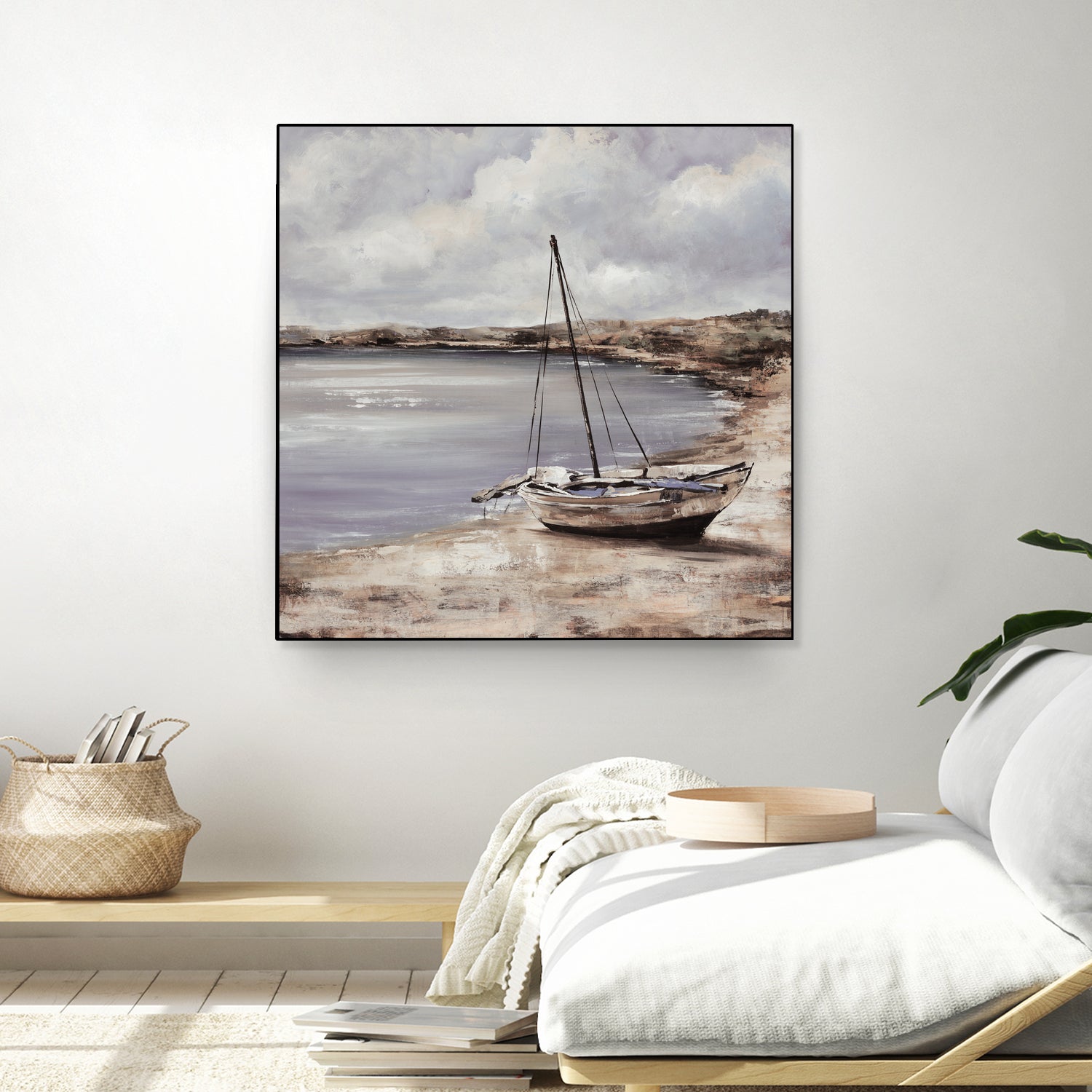 Patching for Summer by Daleno Art on GIANT ART - grey coastal