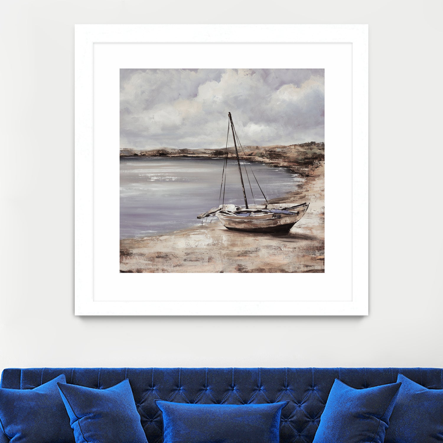 Patching for Summer by Daleno Art on GIANT ART - grey coastal