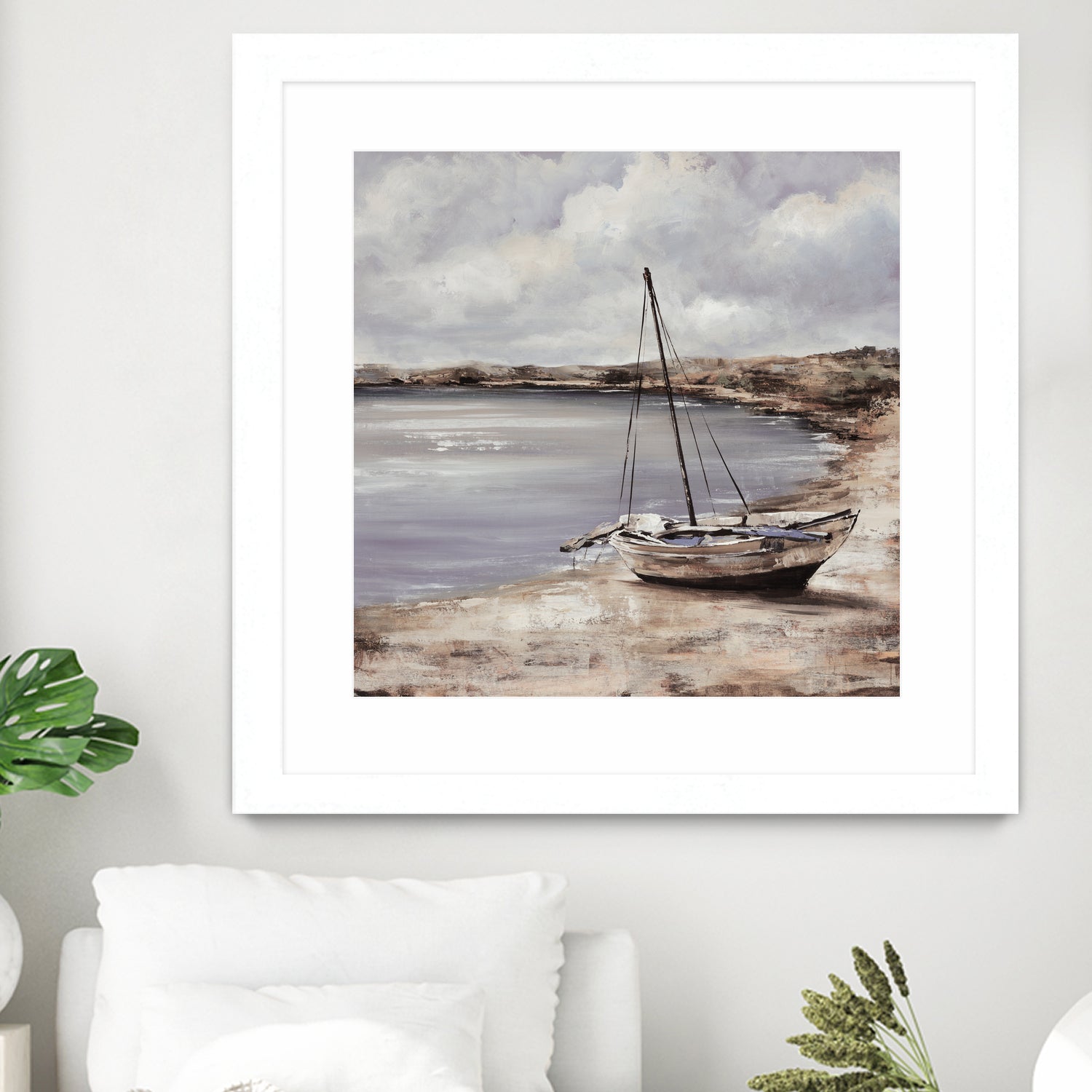 Patching for Summer by Daleno Art on GIANT ART - grey coastal