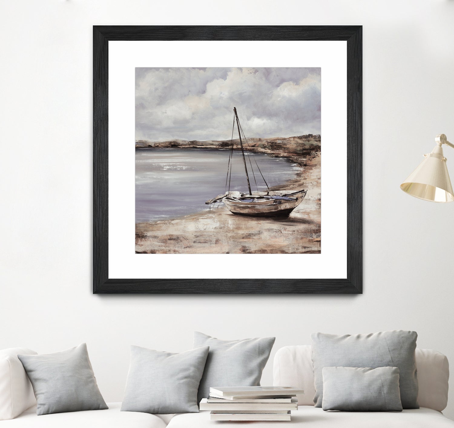 Patching for Summer by Daleno Art on GIANT ART - grey coastal