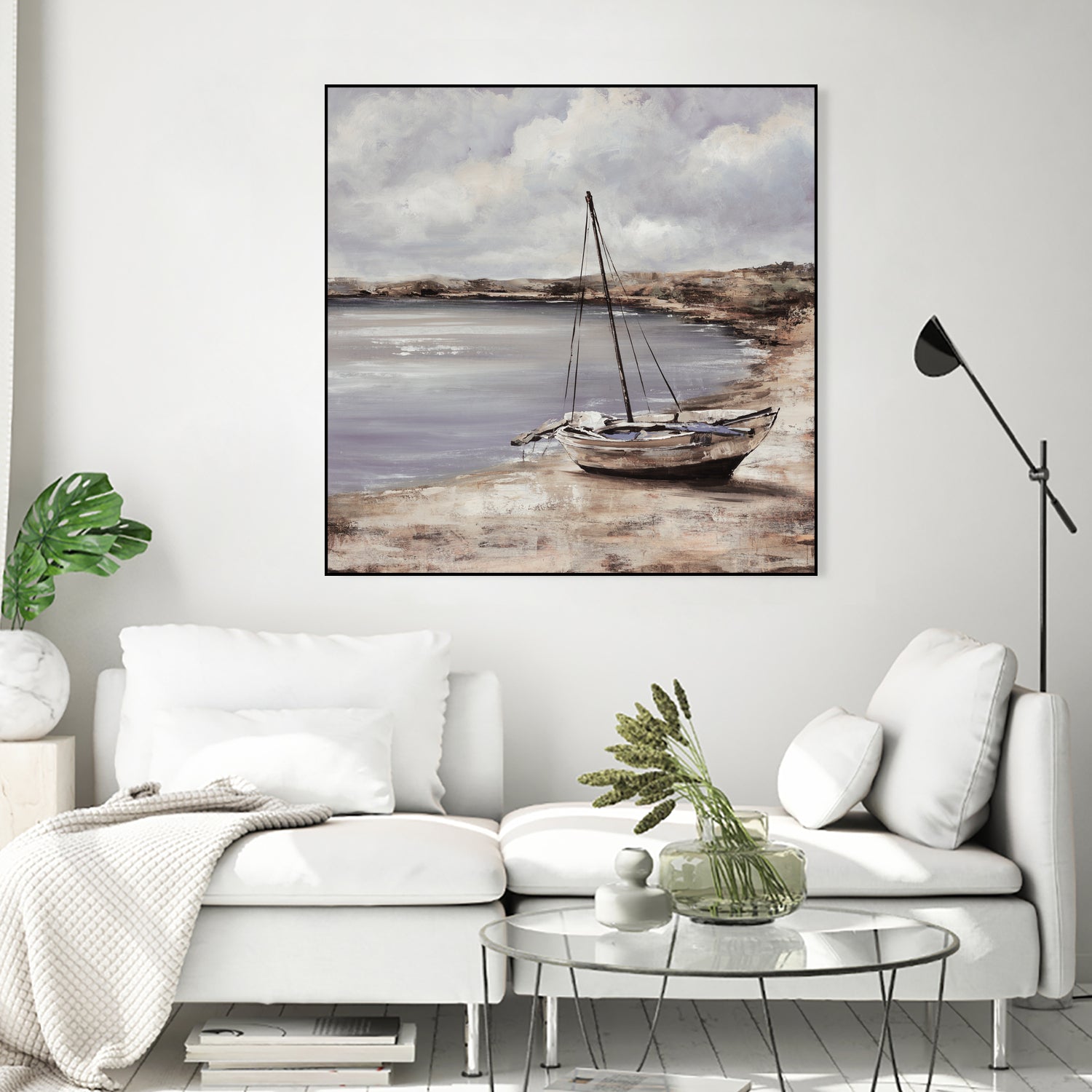 Patching for Summer by Daleno Art on GIANT ART - grey coastal