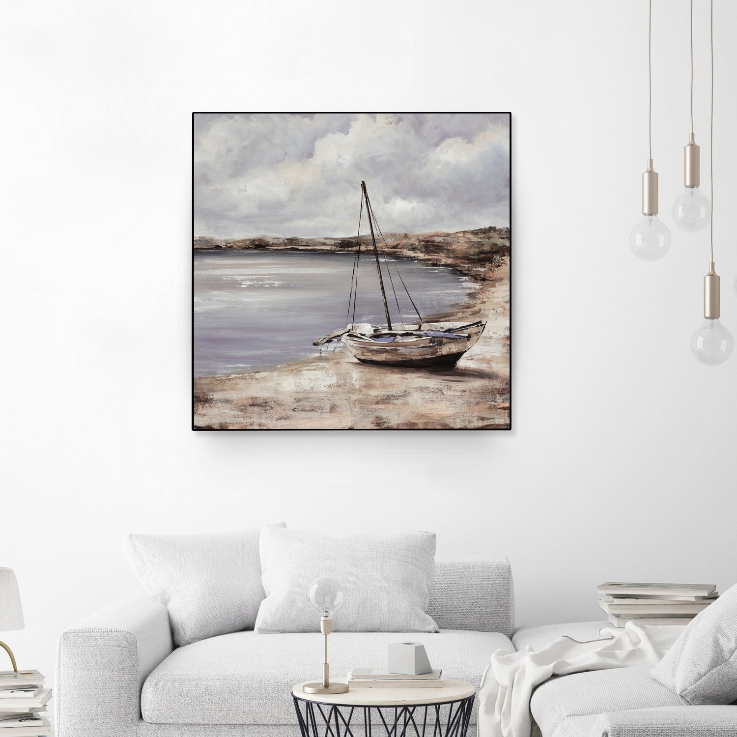 Patching for Summer by Daleno Art on GIANT ART - grey coastal