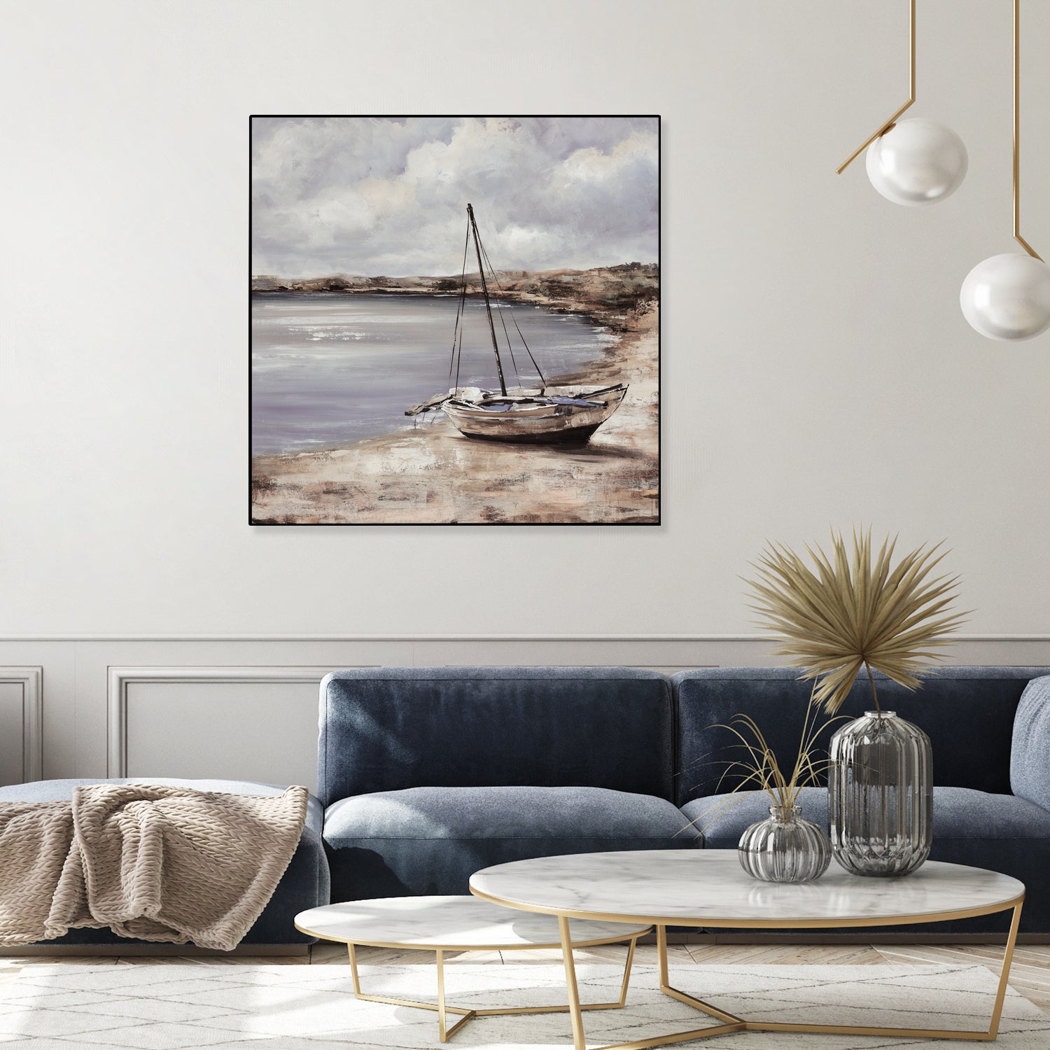 Patching for Summer by Daleno Art on GIANT ART - grey coastal