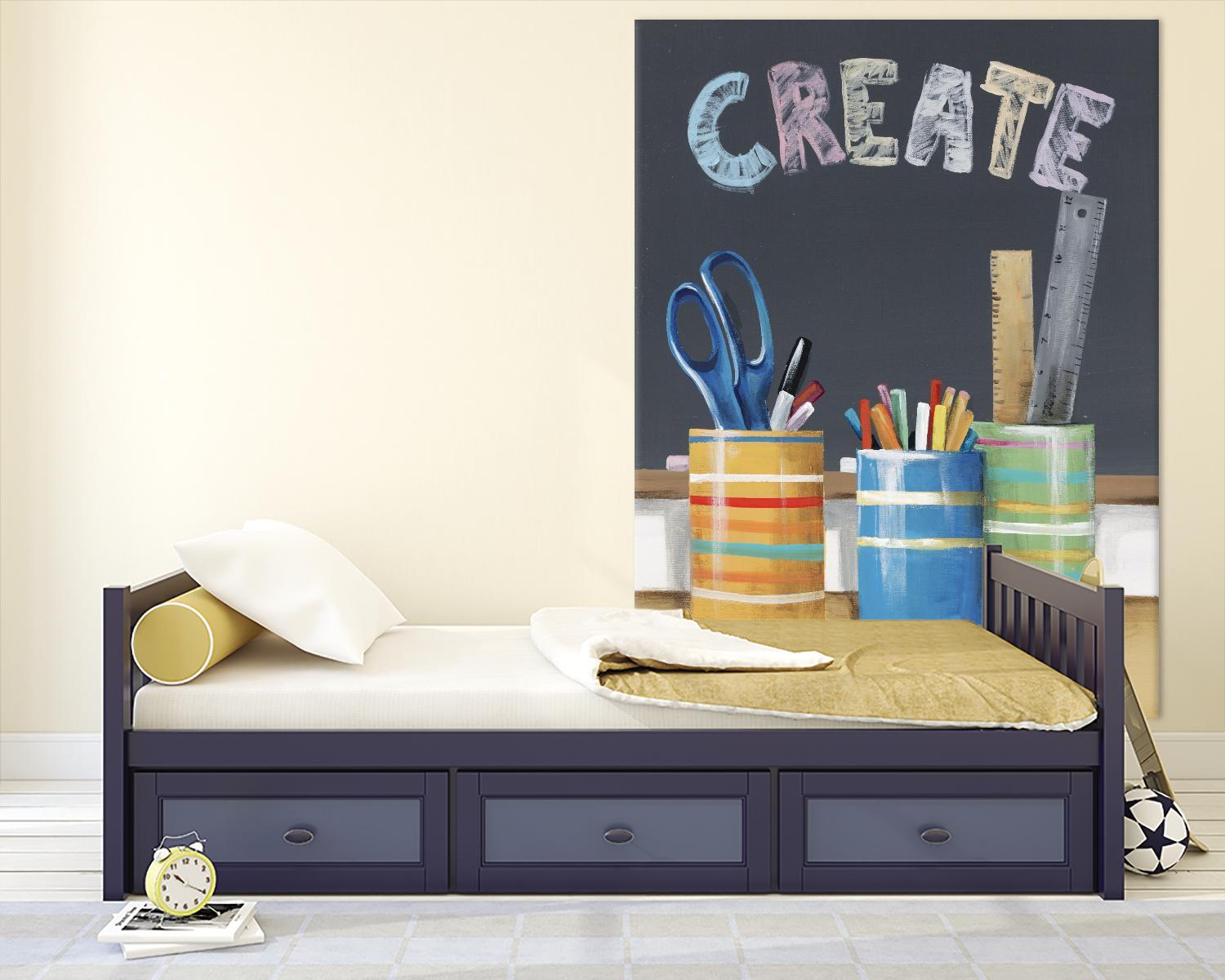 Rise and Shine IV by Daleno Art on GIANT ART - blue art for kids school