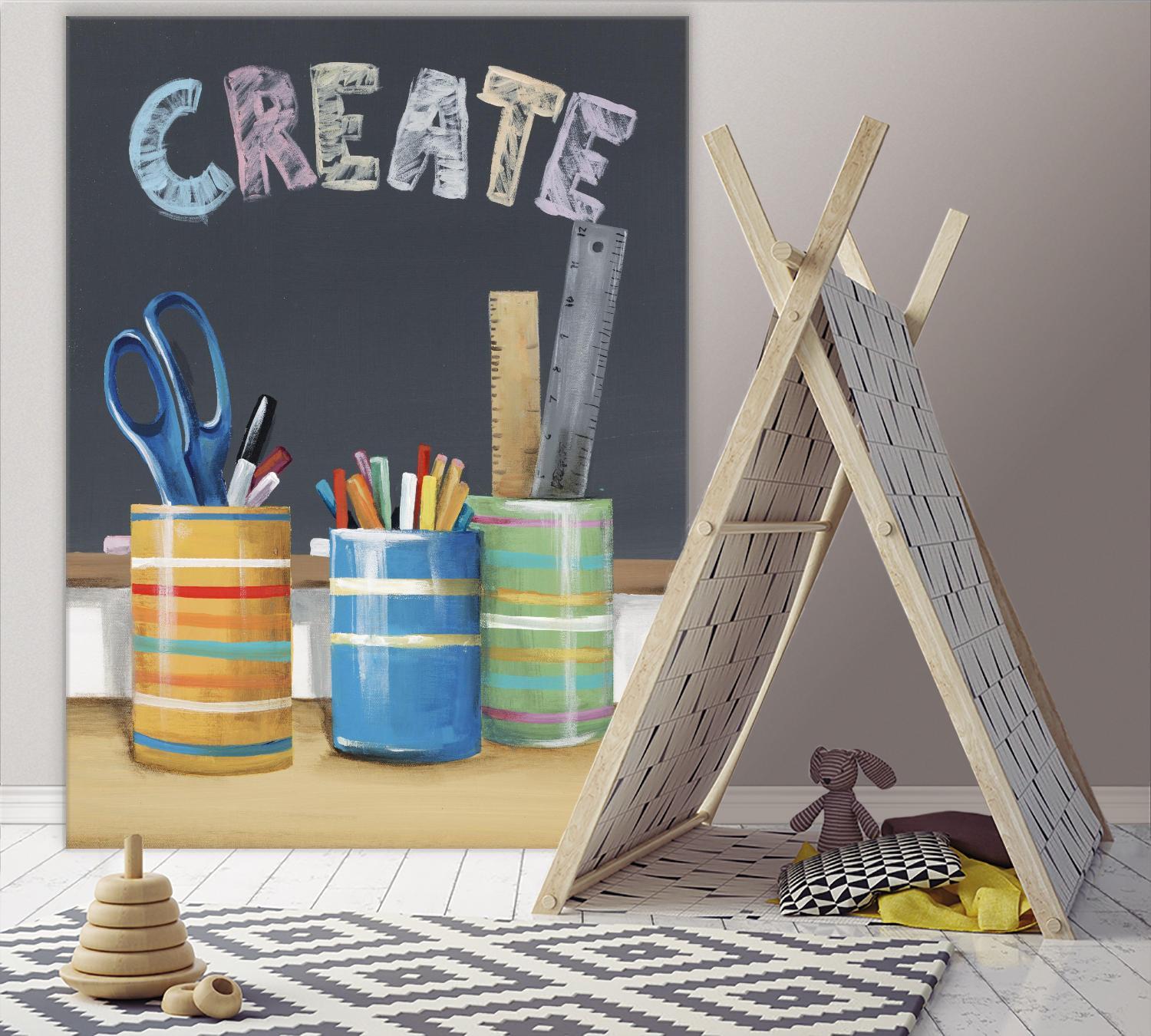 Rise and Shine IV by Daleno Art on GIANT ART - blue art for kids school