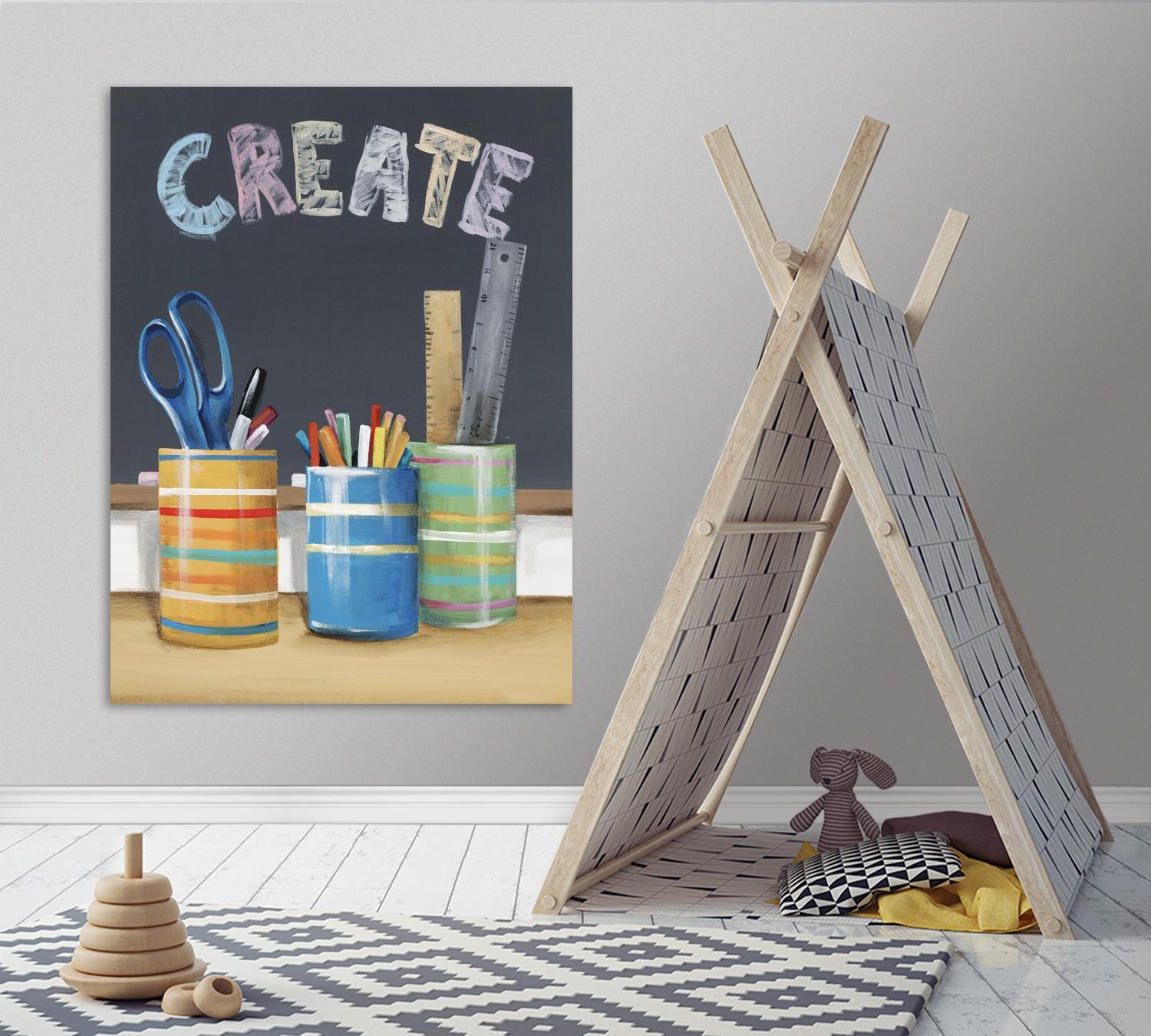 Rise and Shine IV by Daleno Art on GIANT ART - blue art for kids school