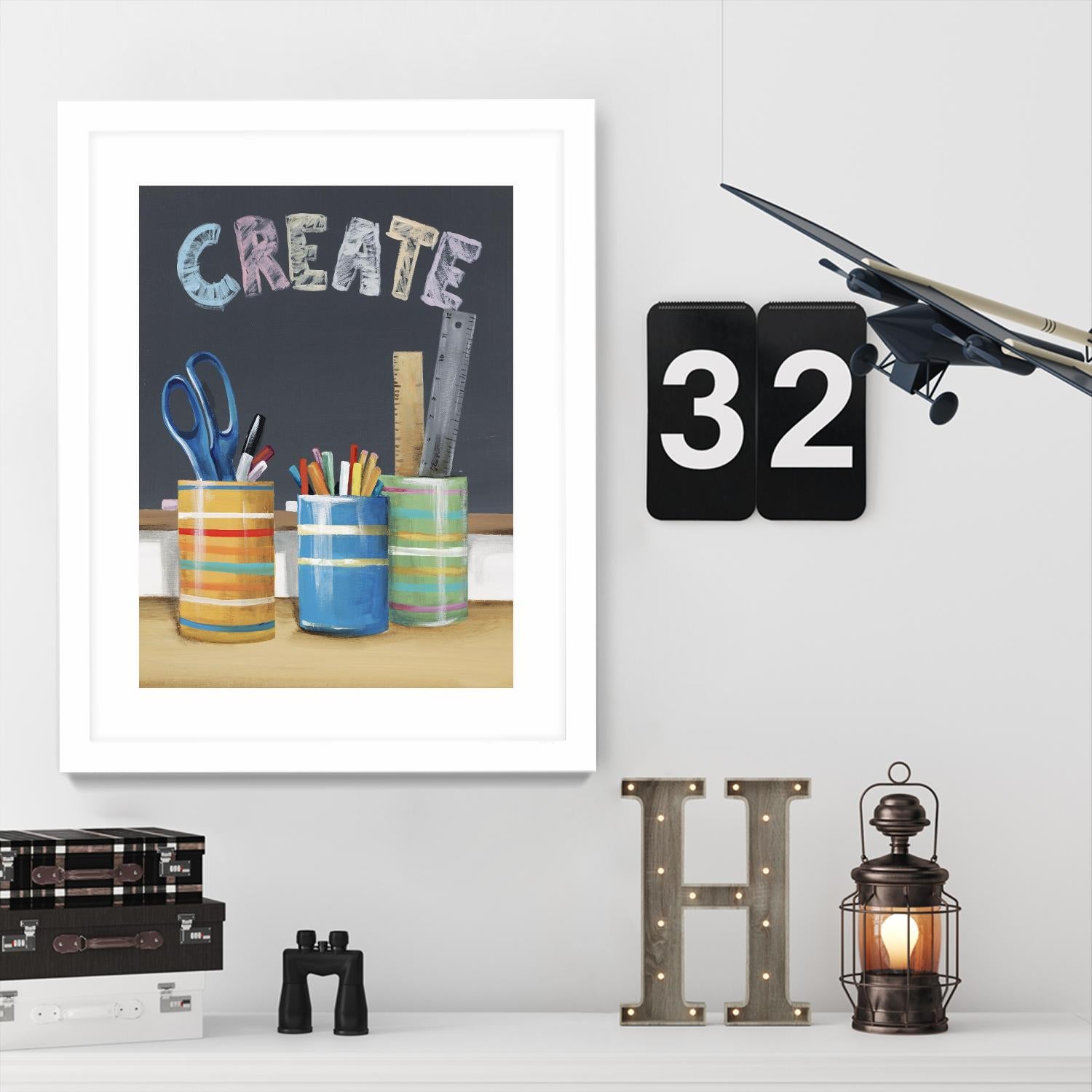 Rise and Shine IV by Daleno Art on GIANT ART - blue art for kids school