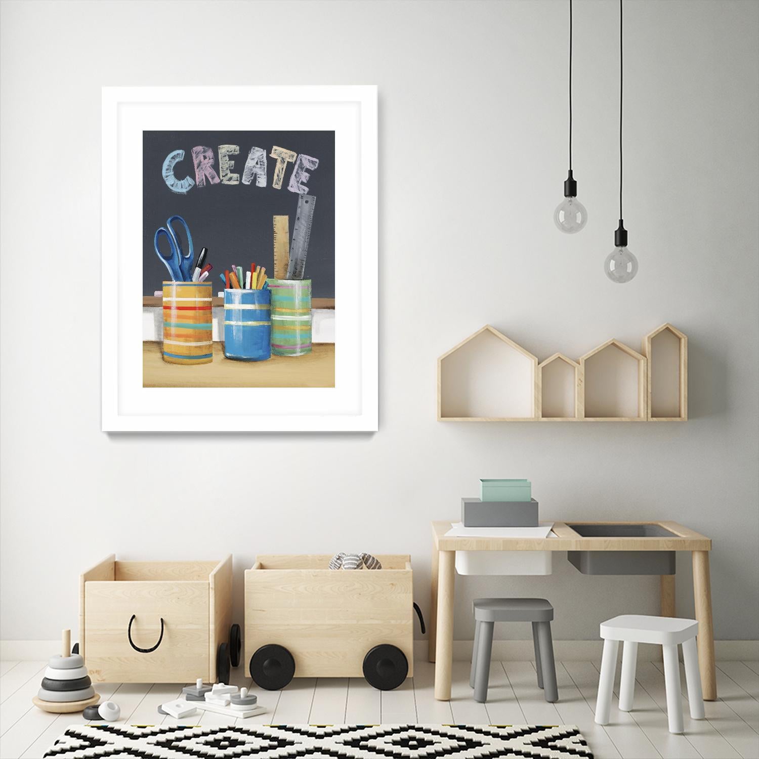 Rise and Shine IV by Daleno Art on GIANT ART - blue art for kids school