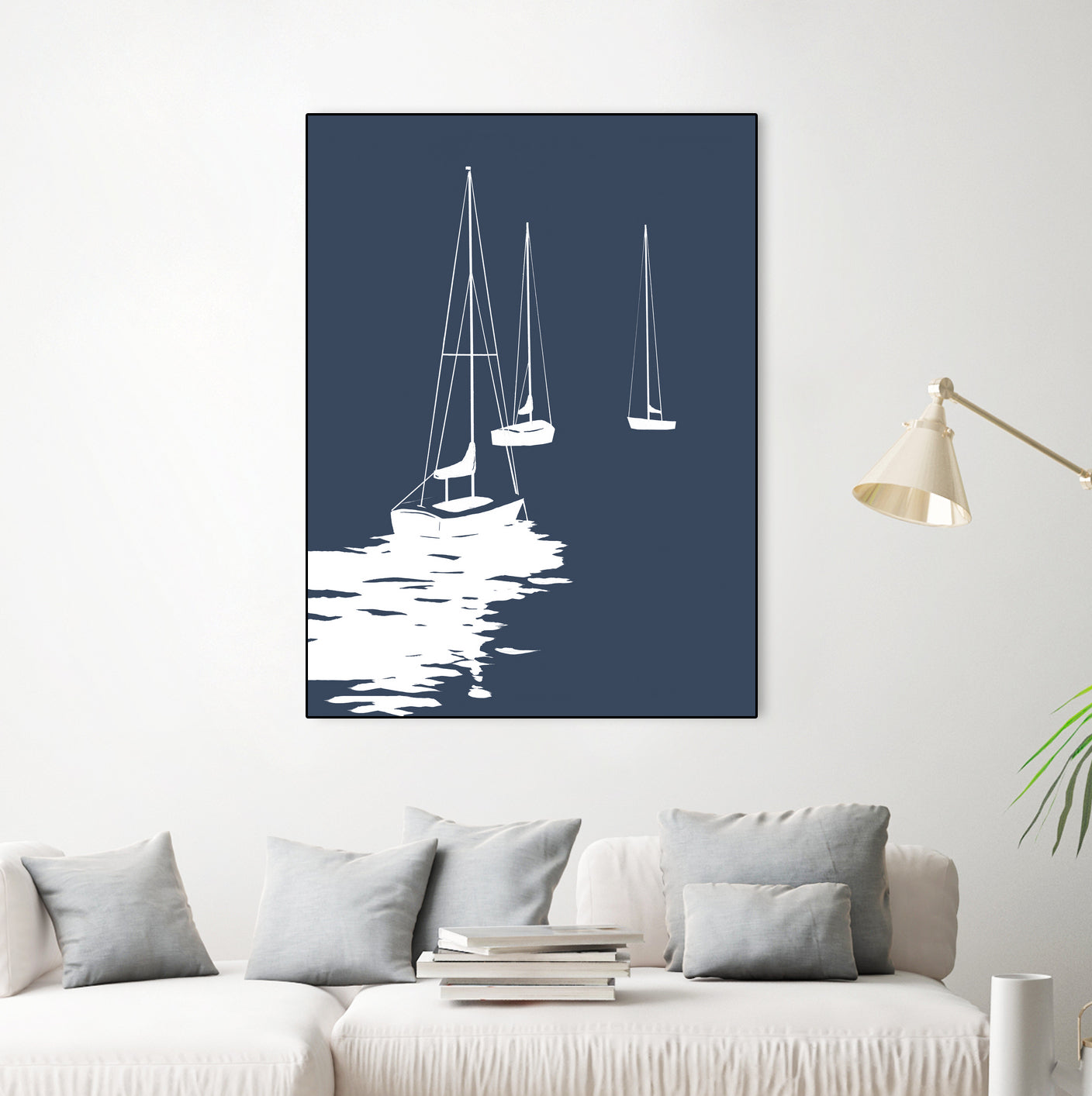 Weekend Ways I by Daleno Art on GIANT ART - blue coastal