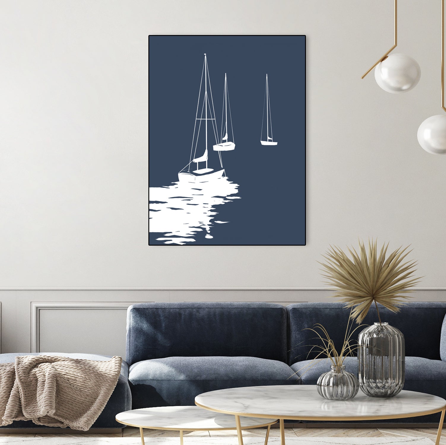 Weekend Ways I by Daleno Art on GIANT ART - blue coastal