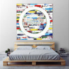 Smoke Circus IV by Daleno Art on GIANT ART - red patterns  abstrait