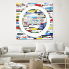 Smoke Circus IV by Daleno Art on GIANT ART - red patterns  abstrait