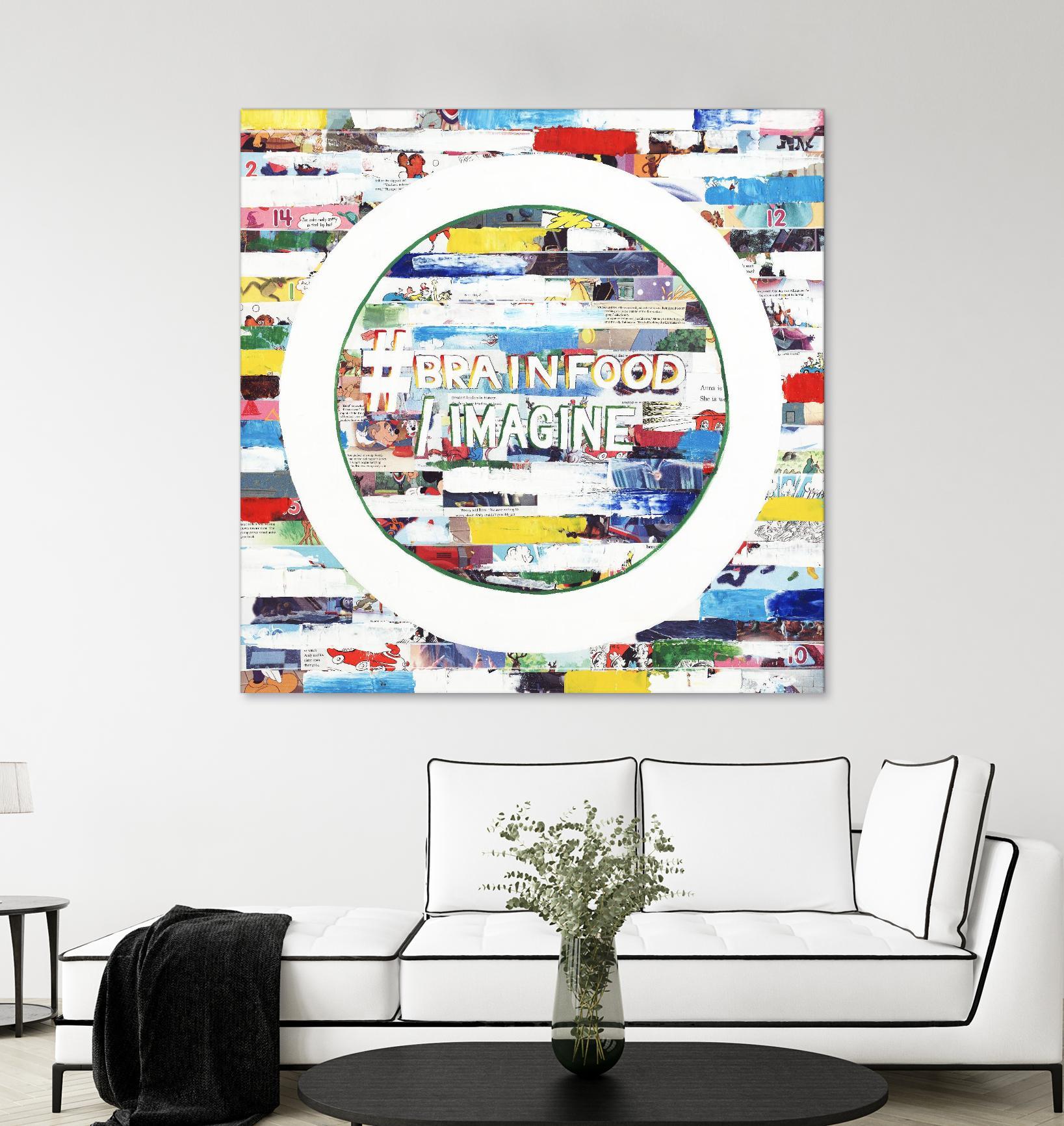 Smoke Circus IV by Daleno Art on GIANT ART - red patterns  abstrait