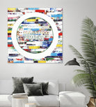 Smoke Circus IV by Daleno Art on GIANT ART - red patterns  abstrait