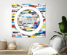 Smoke Circus IV by Daleno Art on GIANT ART - red patterns  abstrait