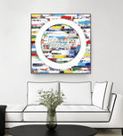Smoke Circus IV by Daleno Art on GIANT ART - red patterns  abstrait