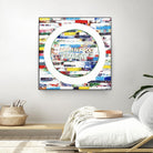 Smoke Circus IV by Daleno Art on GIANT ART - red patterns  abstrait