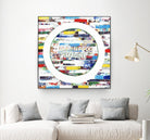 Smoke Circus IV by Daleno Art on GIANT ART - red patterns  abstrait