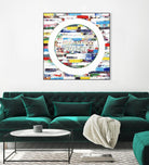Smoke Circus IV by Daleno Art on GIANT ART - red patterns  abstrait