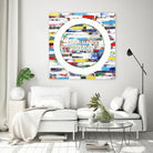 Smoke Circus IV by Daleno Art on GIANT ART - red patterns  abstrait
