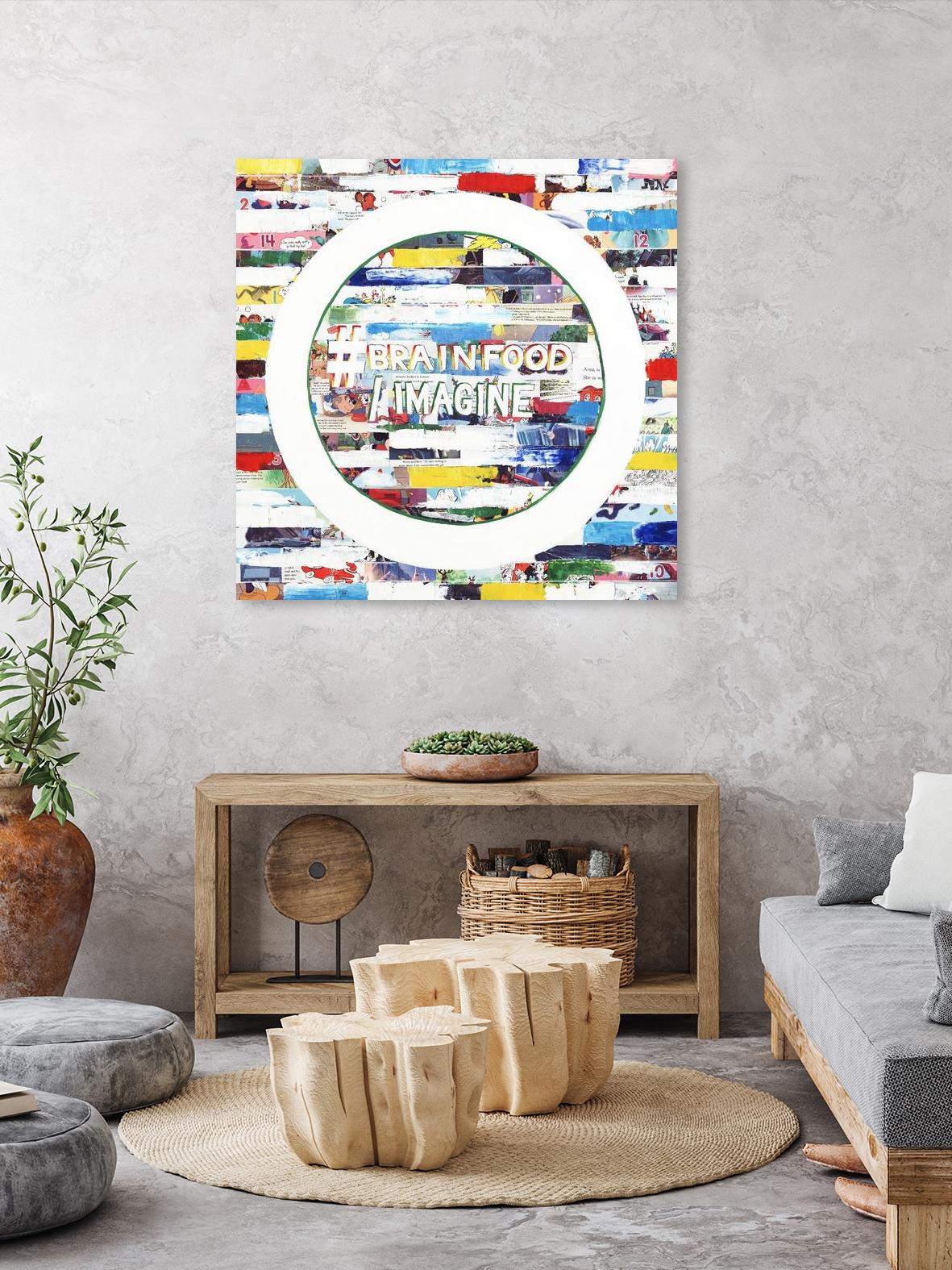Smoke Circus IV by Daleno Art on GIANT ART - red patterns  abstrait