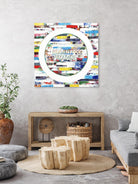 Smoke Circus IV by Daleno Art on GIANT ART - red patterns  abstrait