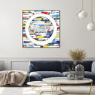 Smoke Circus IV by Daleno Art on GIANT ART - red patterns  abstrait