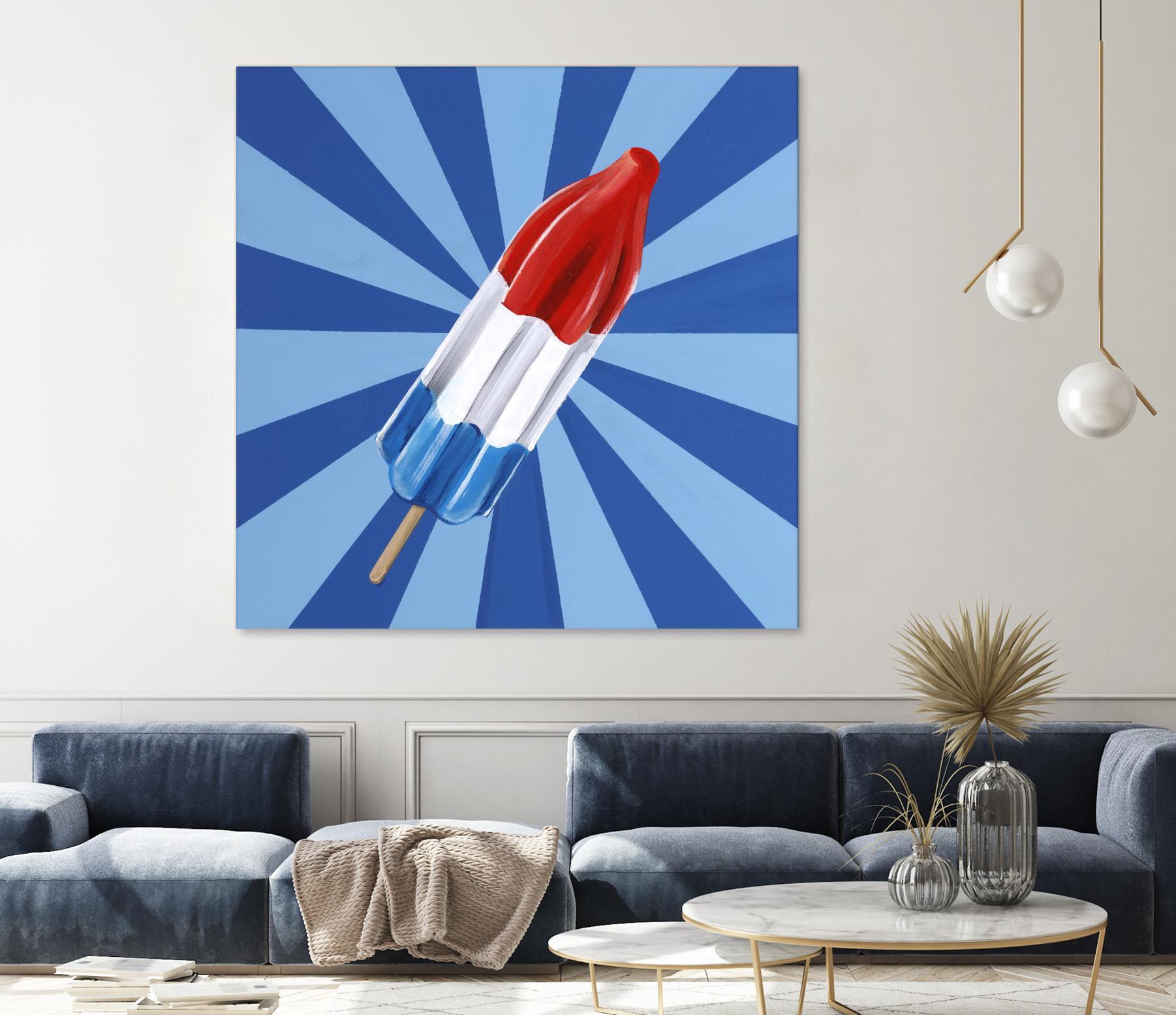 Daily Cravings VI by Daleno Art on GIANT ART - red abstract popsicle