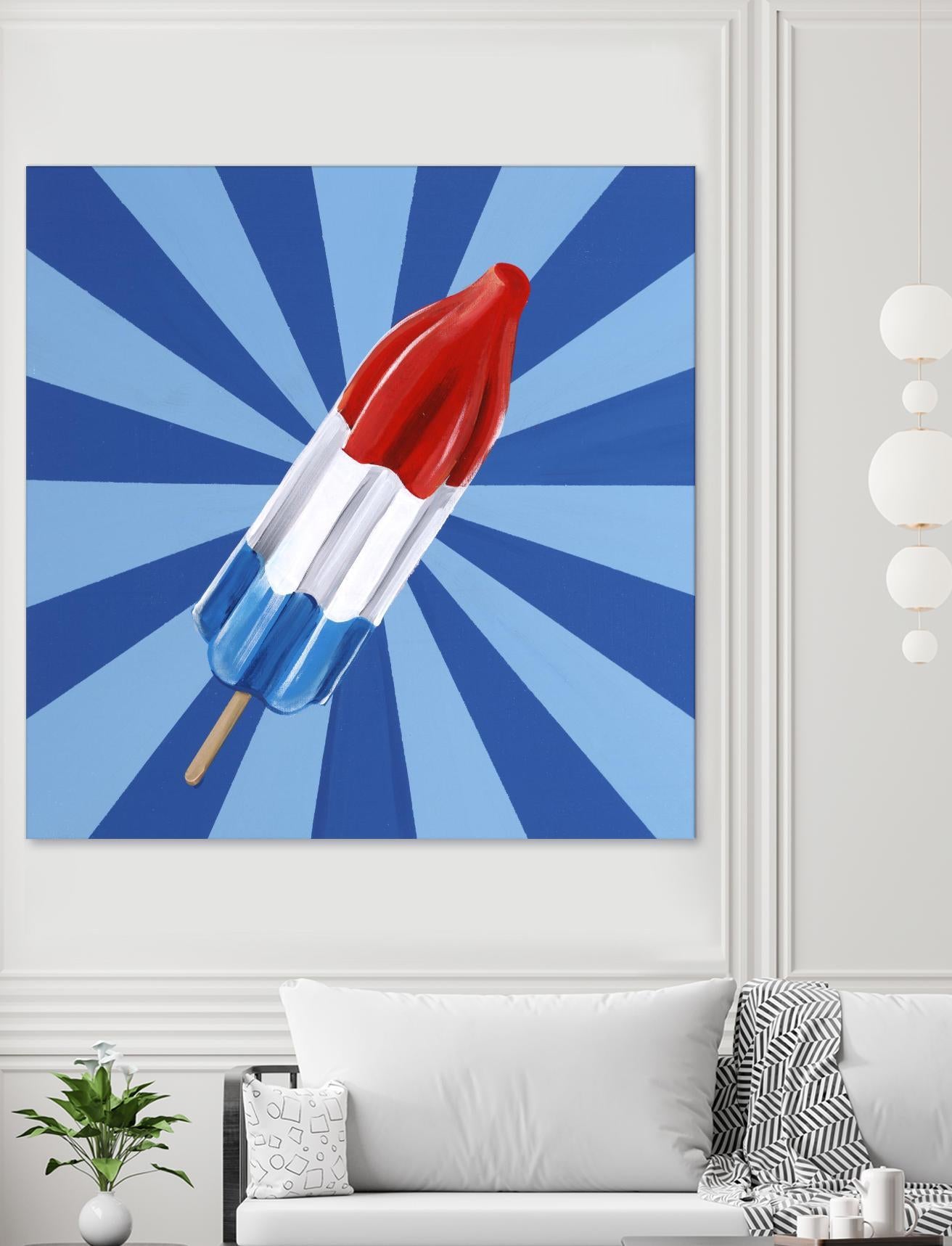 Daily Cravings VI by Daleno Art on GIANT ART - red abstract popsicle