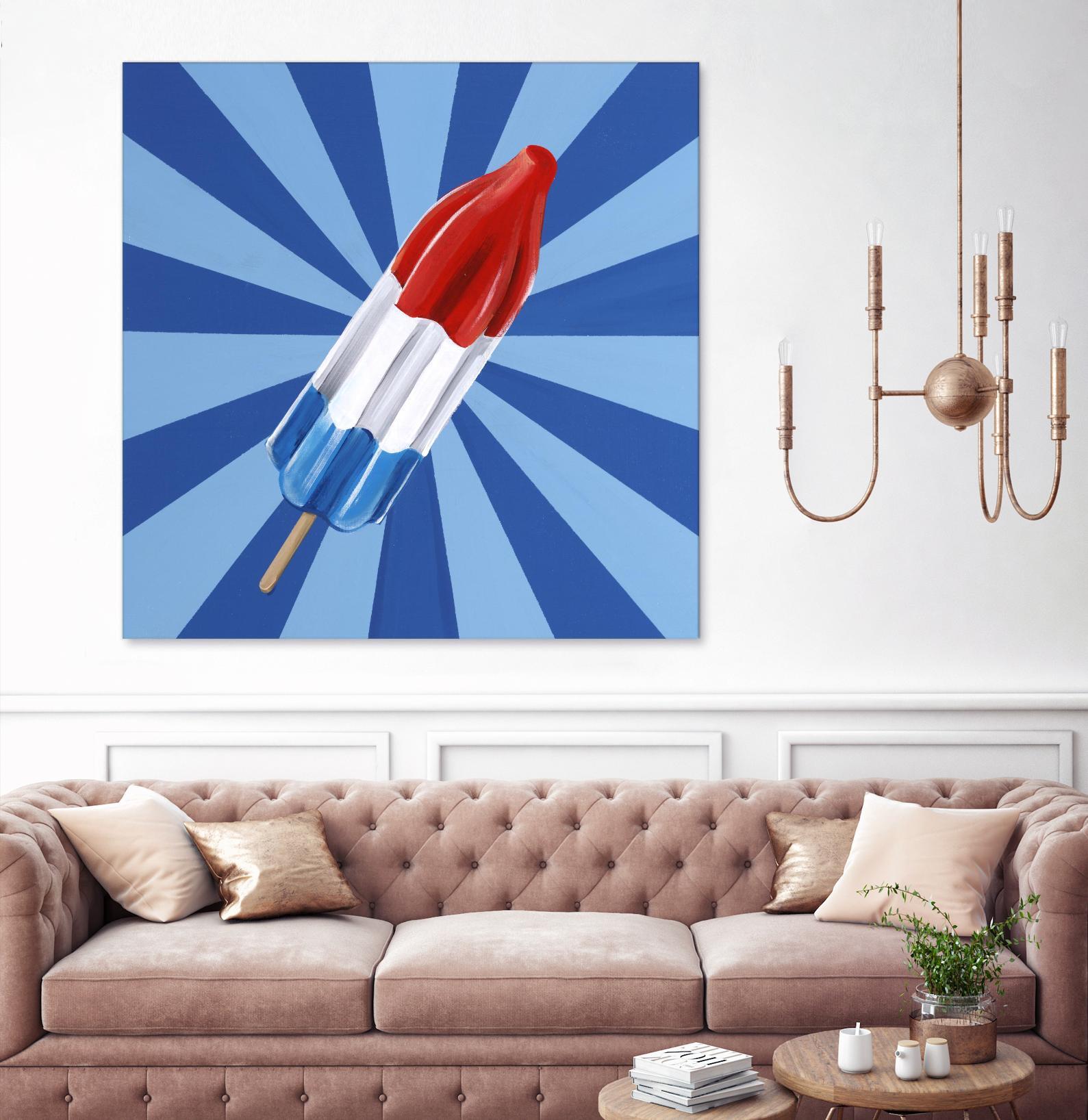 Daily Cravings VI by Daleno Art on GIANT ART - red abstract popsicle
