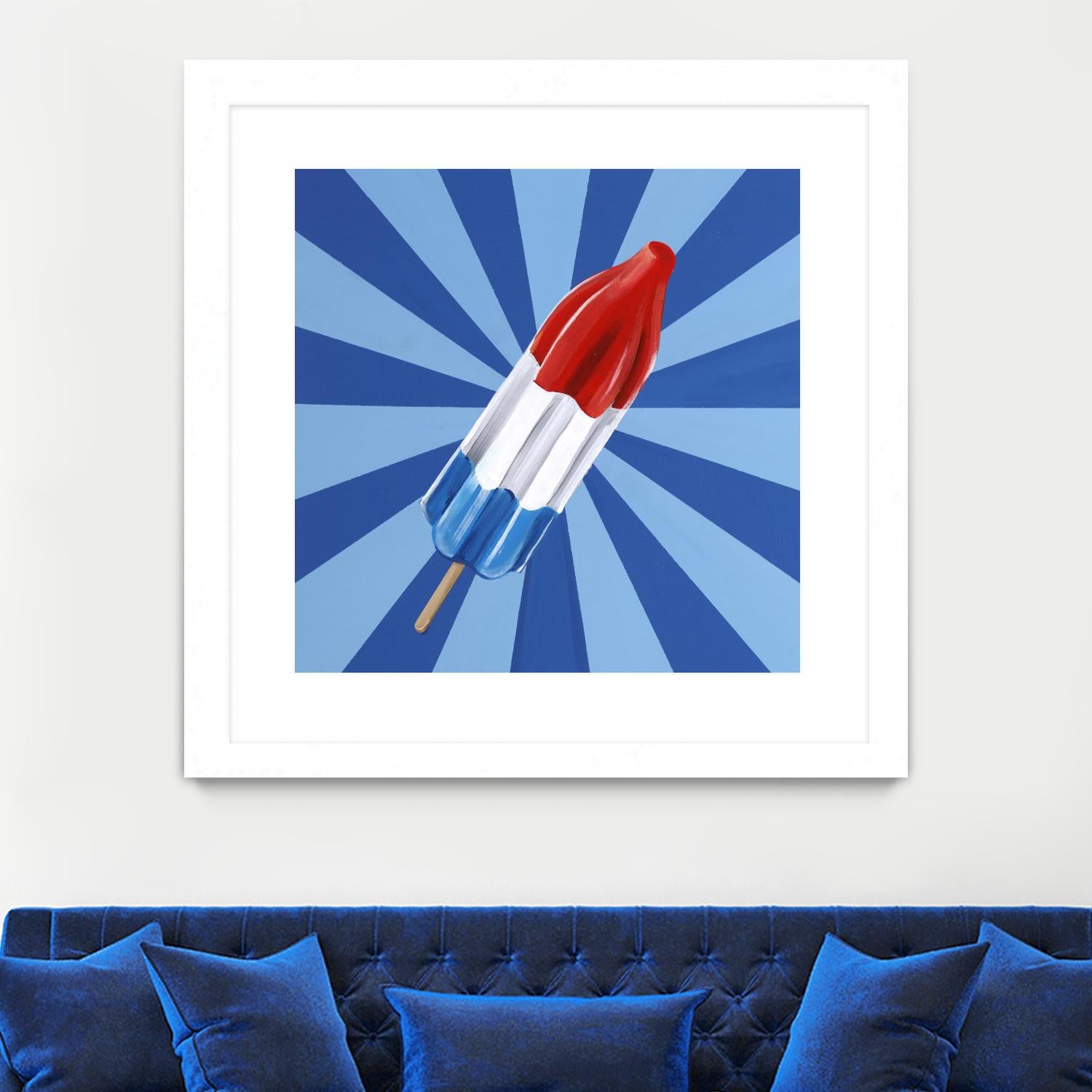 Daily Cravings VI by Daleno Art on GIANT ART - red abstract popsicle