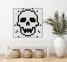 Crossed my Mind by Daleno Art on GIANT ART - white black&white skeleton