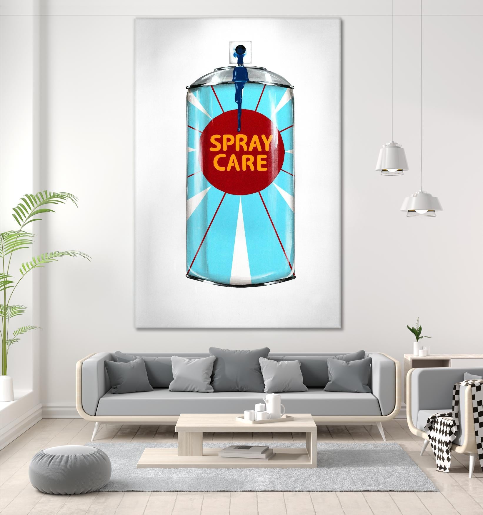 Public Expression II by Daleno Art on GIANT ART - red typography spray can