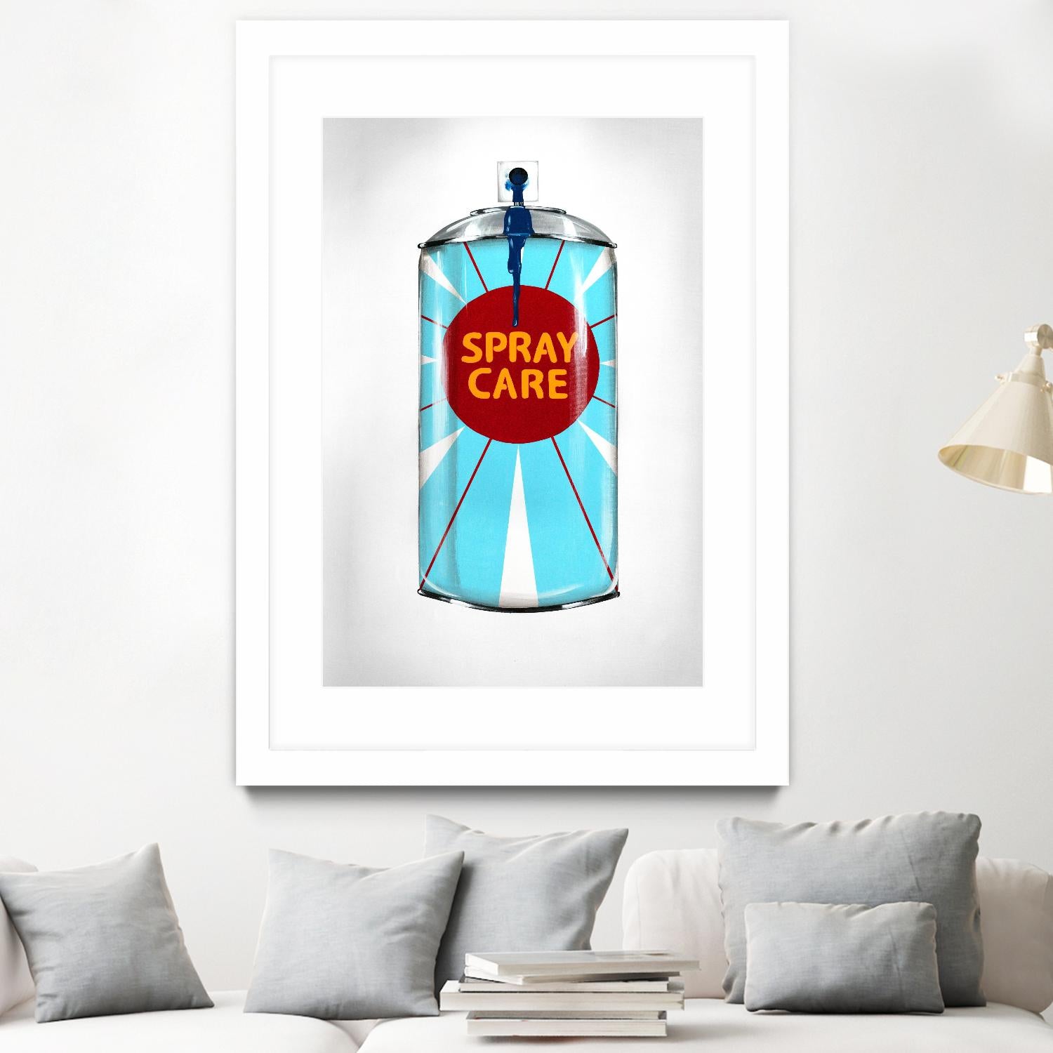 Public Expression II by Daleno Art on GIANT ART - red typography spray can