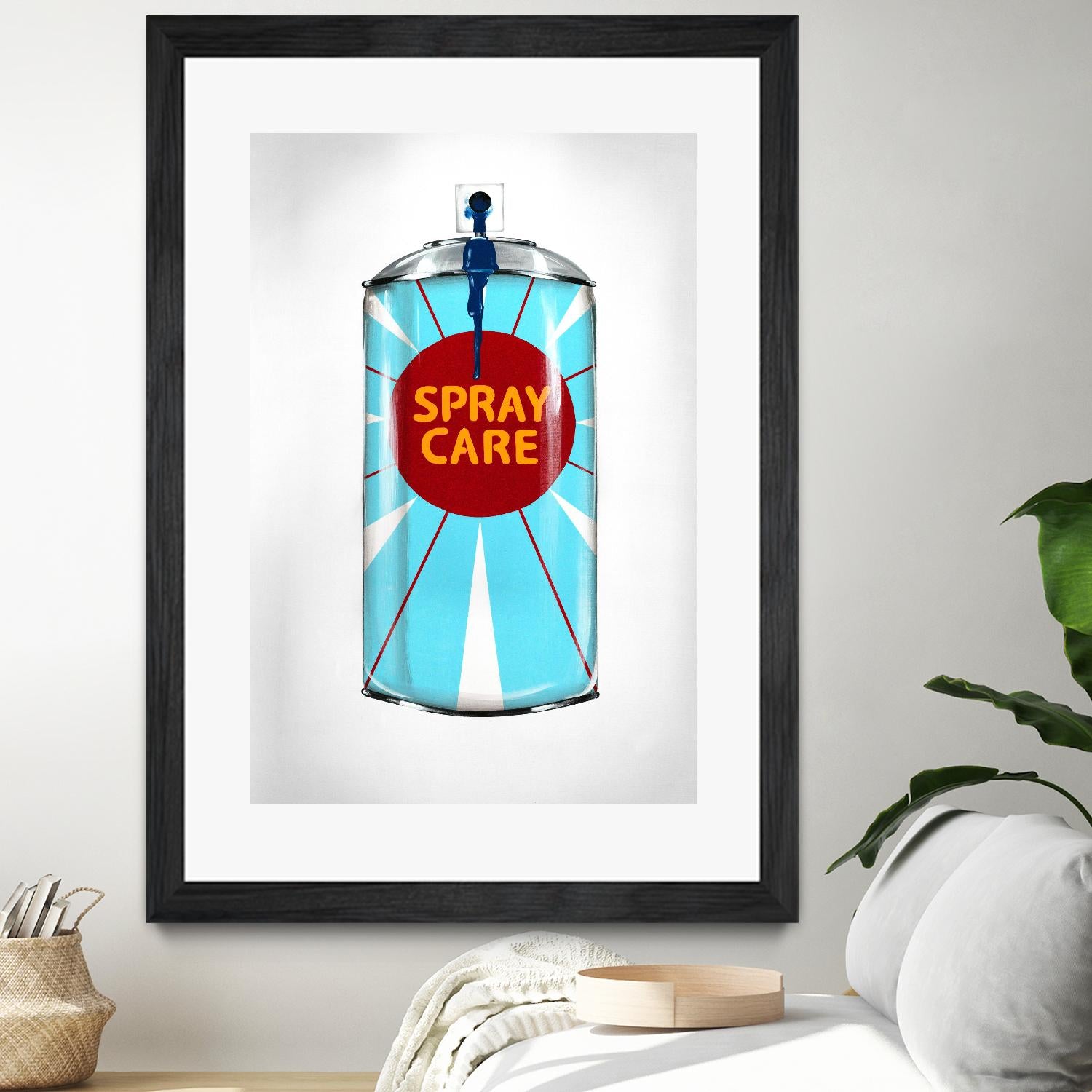 Public Expression II by Daleno Art on GIANT ART - red typography spray can