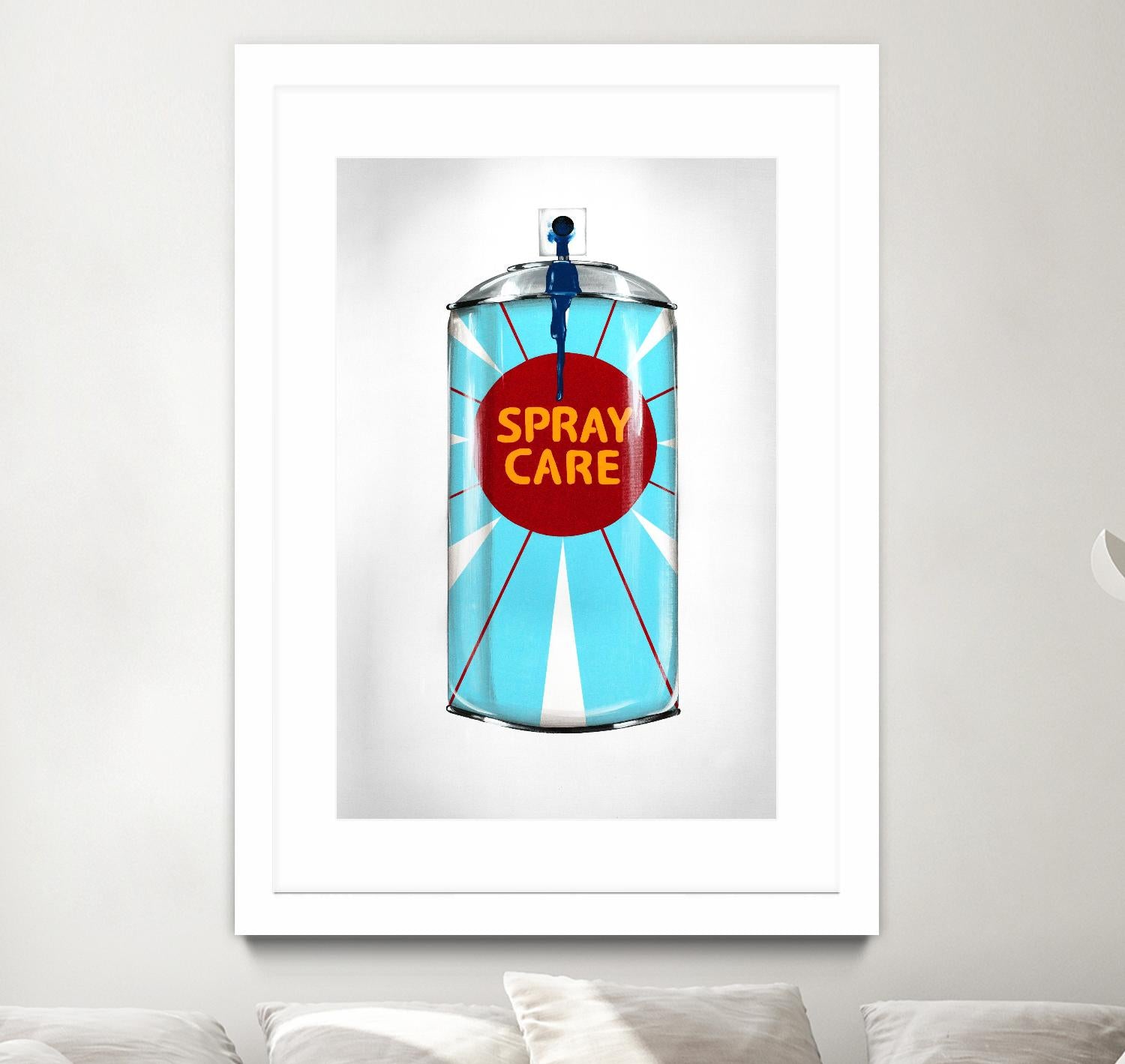 Public Expression II by Daleno Art on GIANT ART - red typography spray can